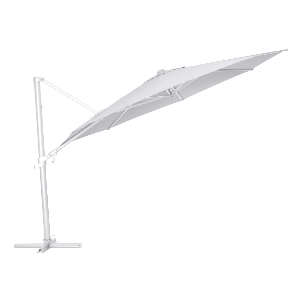 KETTLER Schirm UPF 50+ EASY FLEX , mit PU-Beschichtung 350x350x350x260 cm (LxBxØxH); altweiß; rund; 3 Stück / Pack