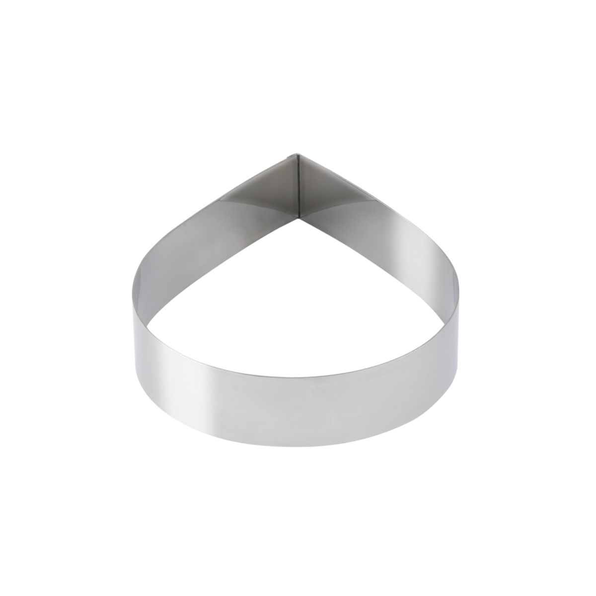 Schneider Dessert-/ Tortenring Tropfen 20x5 cm (LxH); edelstahl