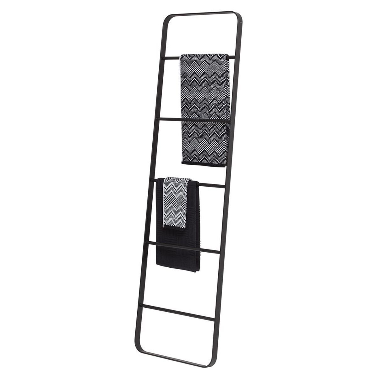 Escalera toallero Brix Sealskin; 3.5x170x3.5 cm (LgxAtxProf); negro