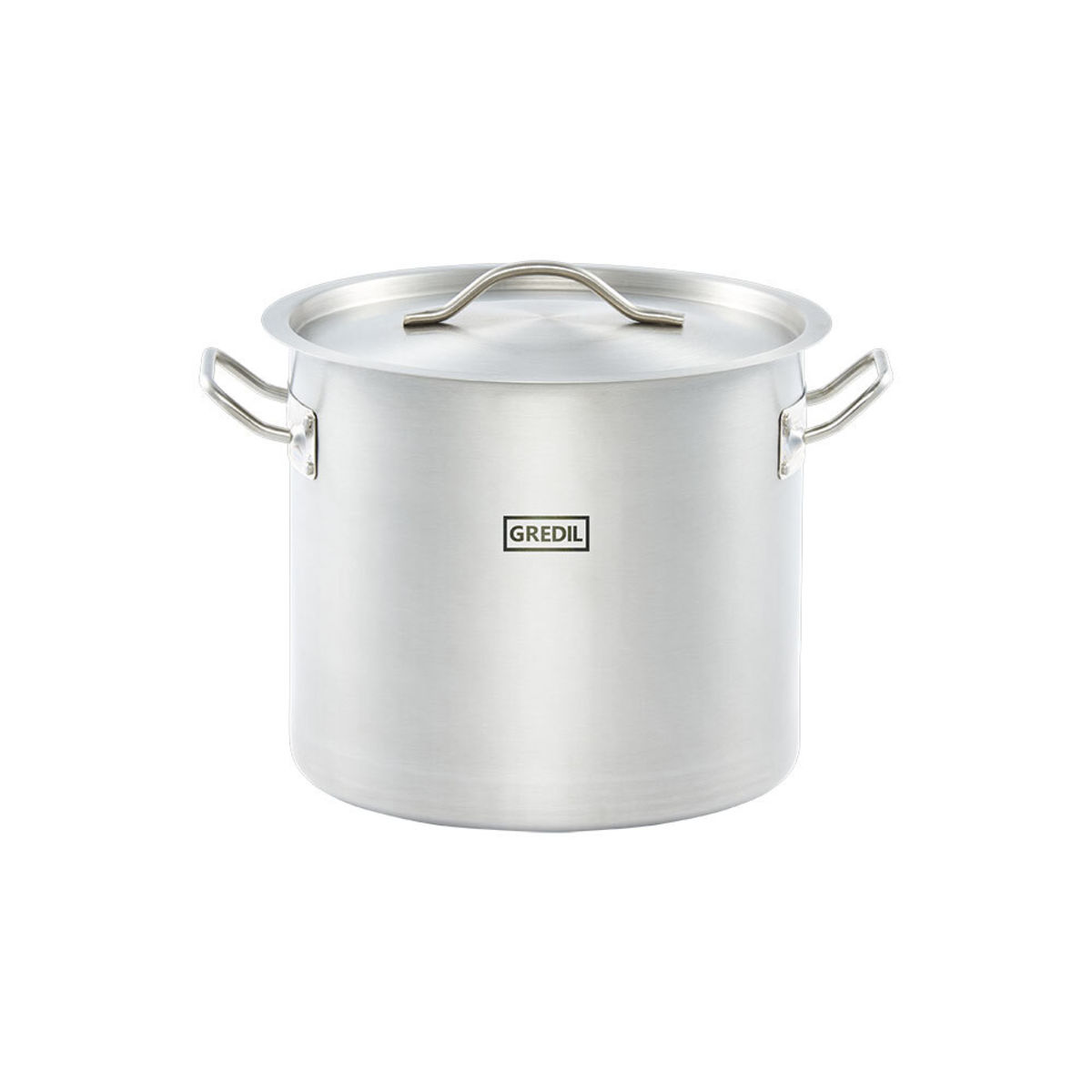 Gredil Suppentopf hohe Form Serie ECO, inkl. Deckel 15.4 l, 28x25 cm (ØxH); silber