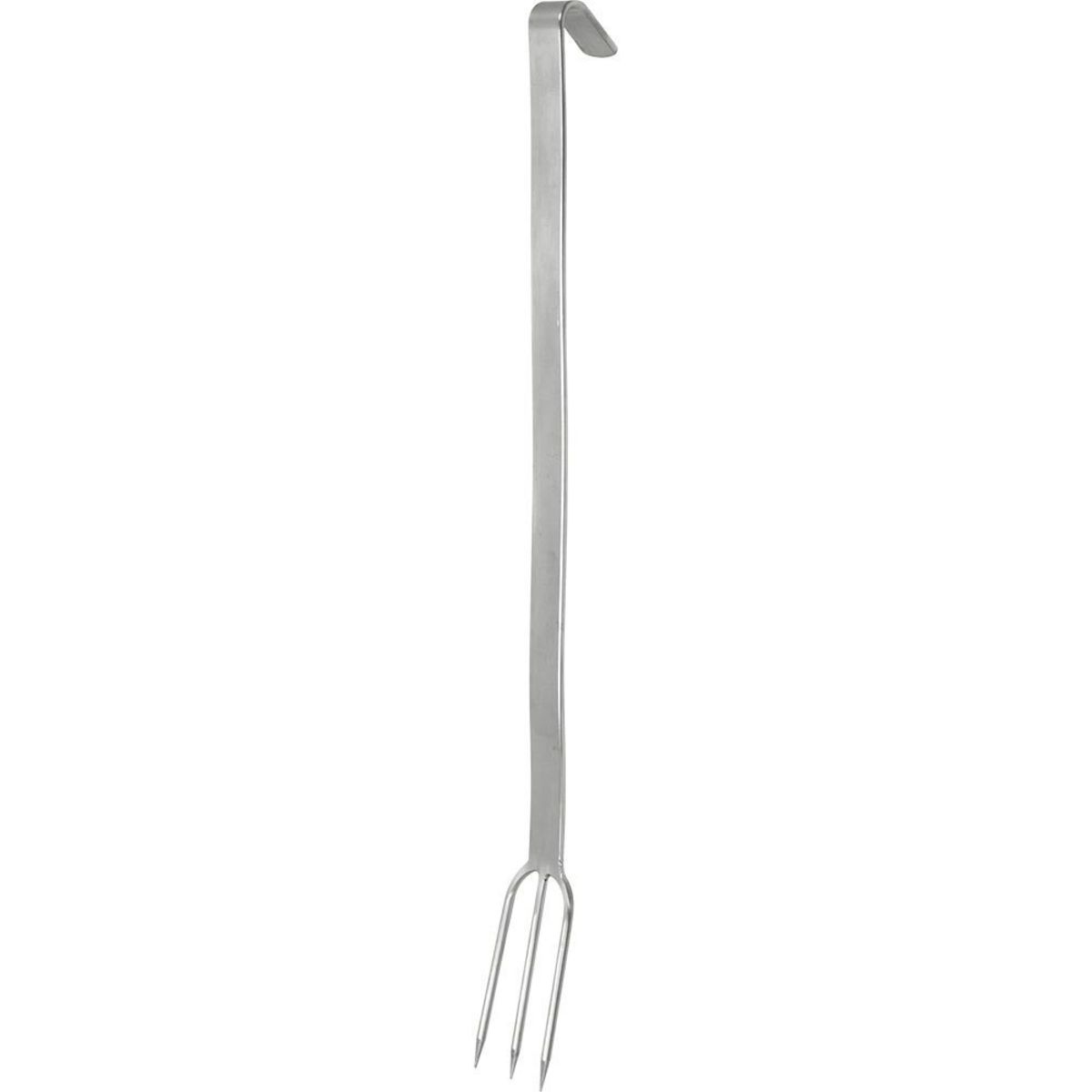 Forchettone da carne monoblocco, lunghezza manico 50 cm Paderno; 50 cm (L); argento