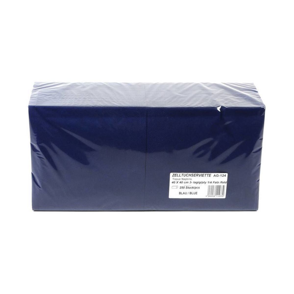 Plock Servietten 40x40 cm, 3-lagig 40x40 cm (BxL); dunkelblau; 1000 Stück / Pack