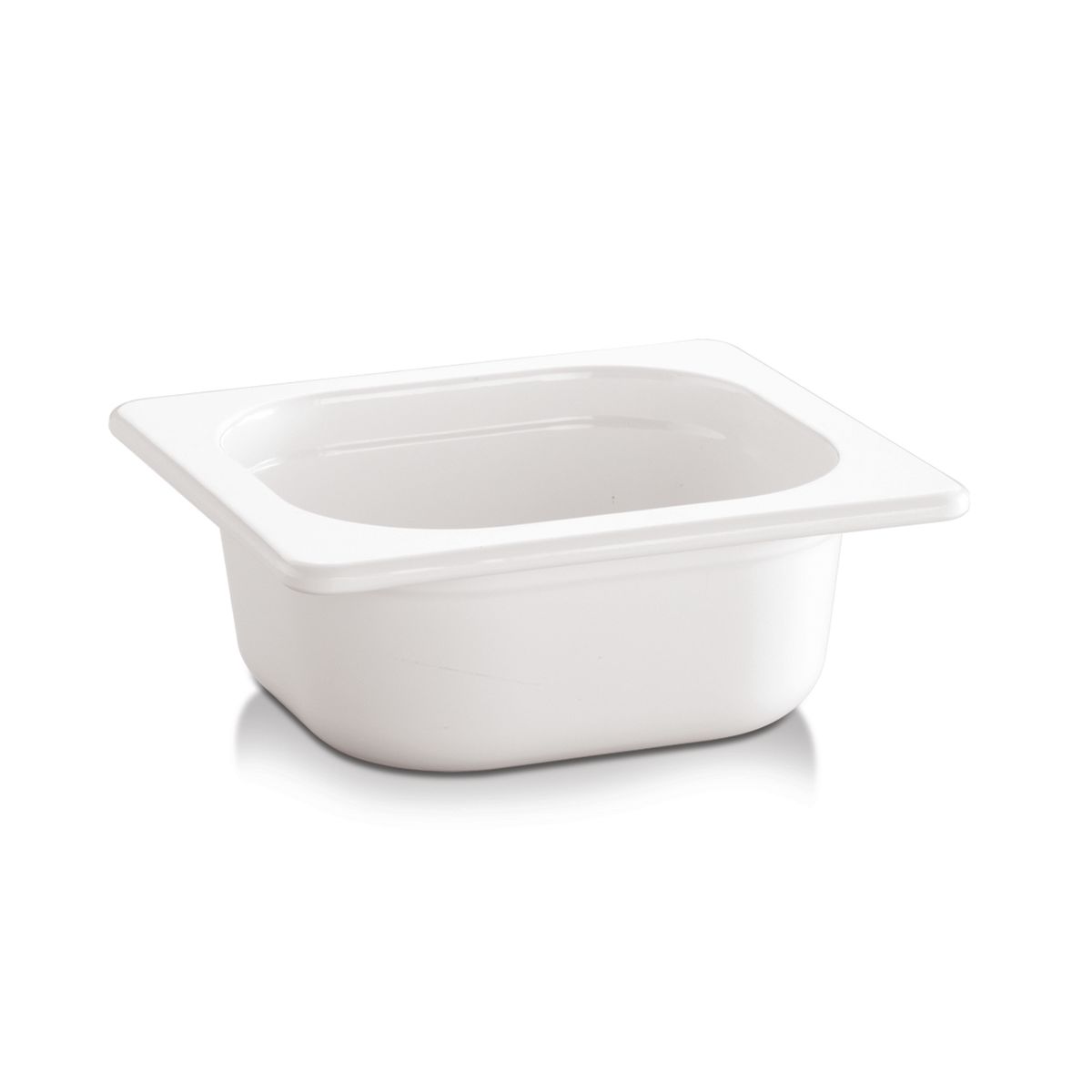 APS GN 1/6 Behälter ECO LINE, Melamin GN 1/6, 1 l, 17.6x16.2x10 cm (LxBxT); weiß