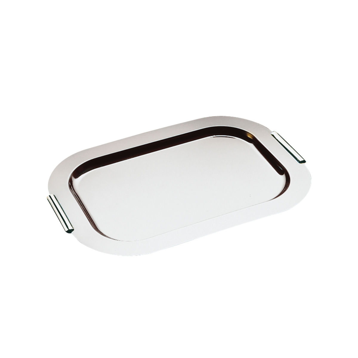 APS Tablett FINESSE, 18/0 Edelstahl, rechteckig, mit Griffen 44x31x2 cm (LxBxH); silber; rechteckig