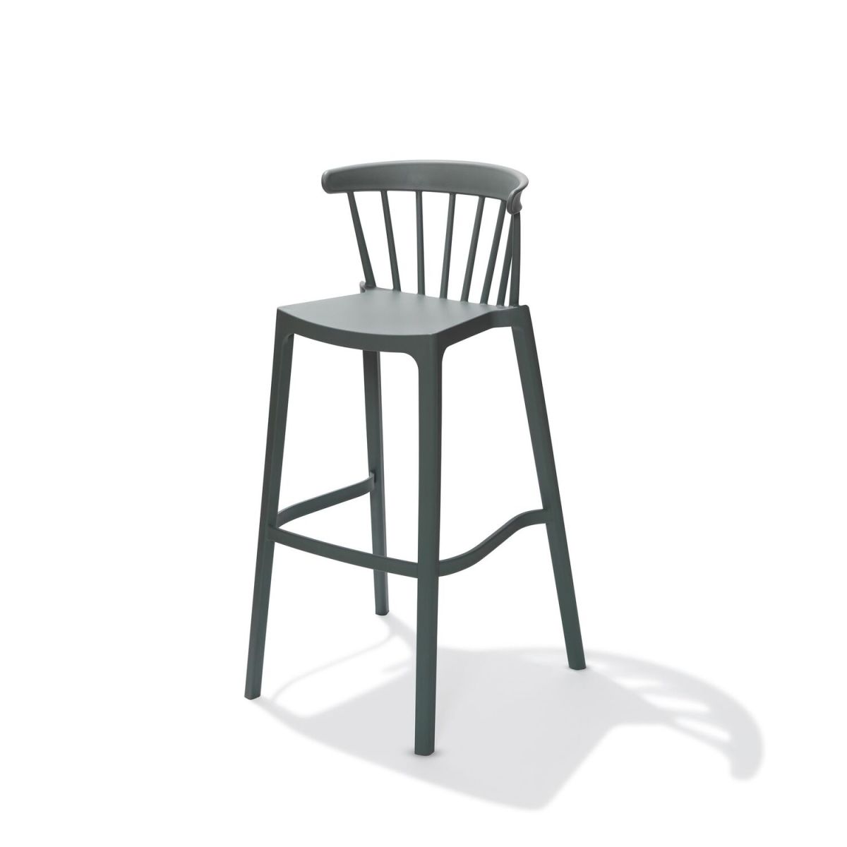 Sgabello da bar Windson senza braccioli Barths; 56x55x103 cm (LxPxH); verde; 4 pz. / Pacco