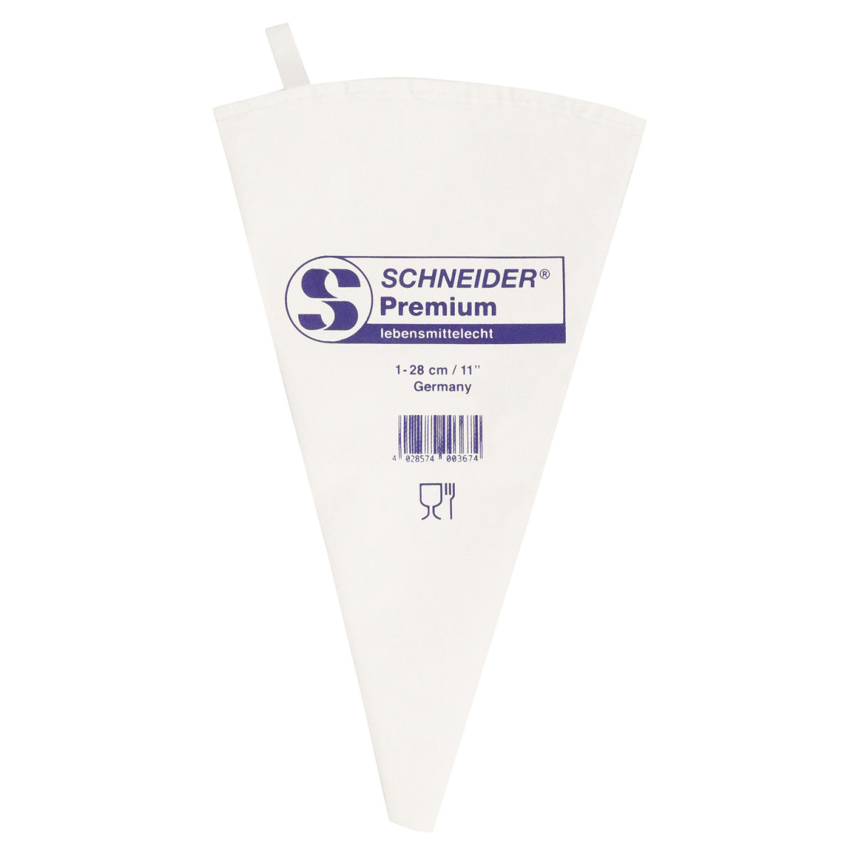Schneider Spritzbeutel 28 cm (L); weiß