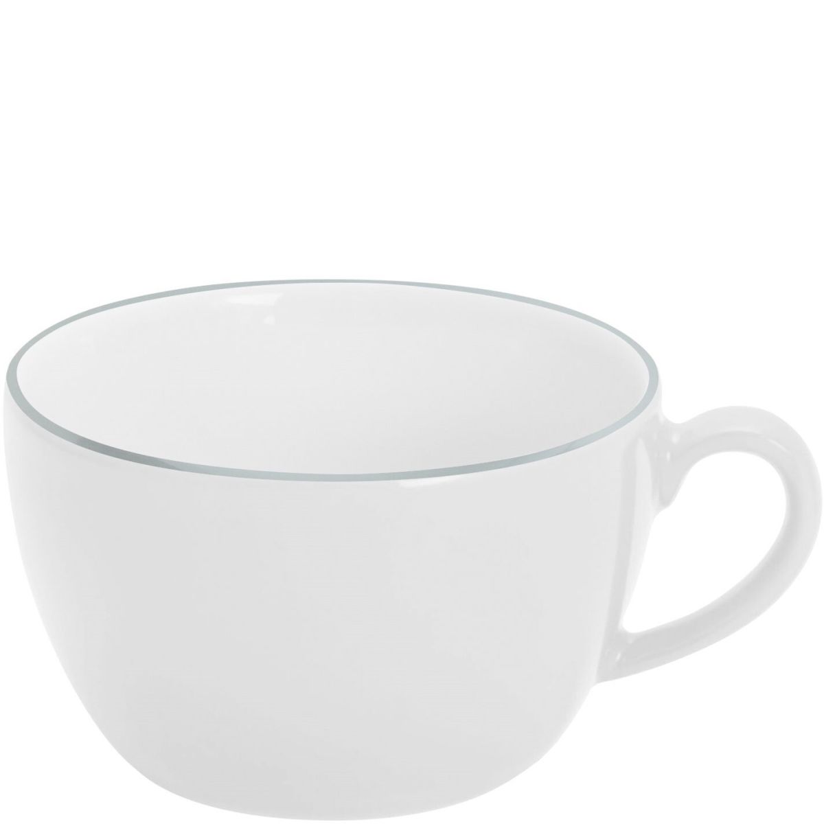Kahla Cappuccino-Obertasse Pronto Line 250 ml, 9.5x5.9 cm (ØxH); hellgrau; rund; 6 Stück / Pack