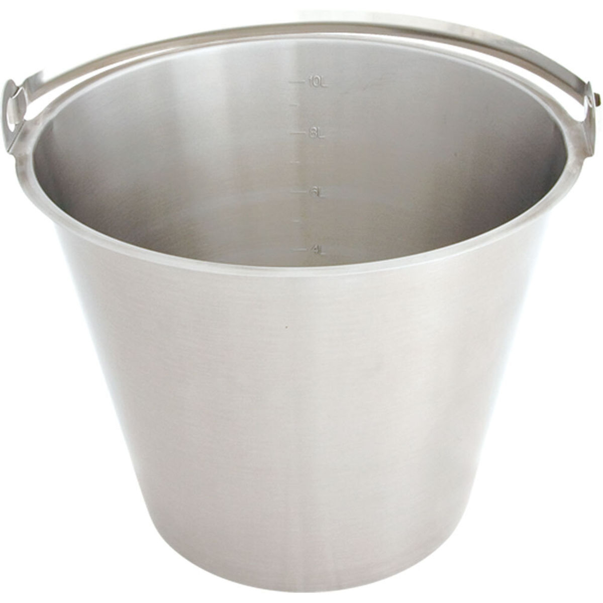 Secchio in acciaio inox, senza pneumatici di base, con bilancia Stalgast; 7000 ml, 23x25 cm (ØxH); argento