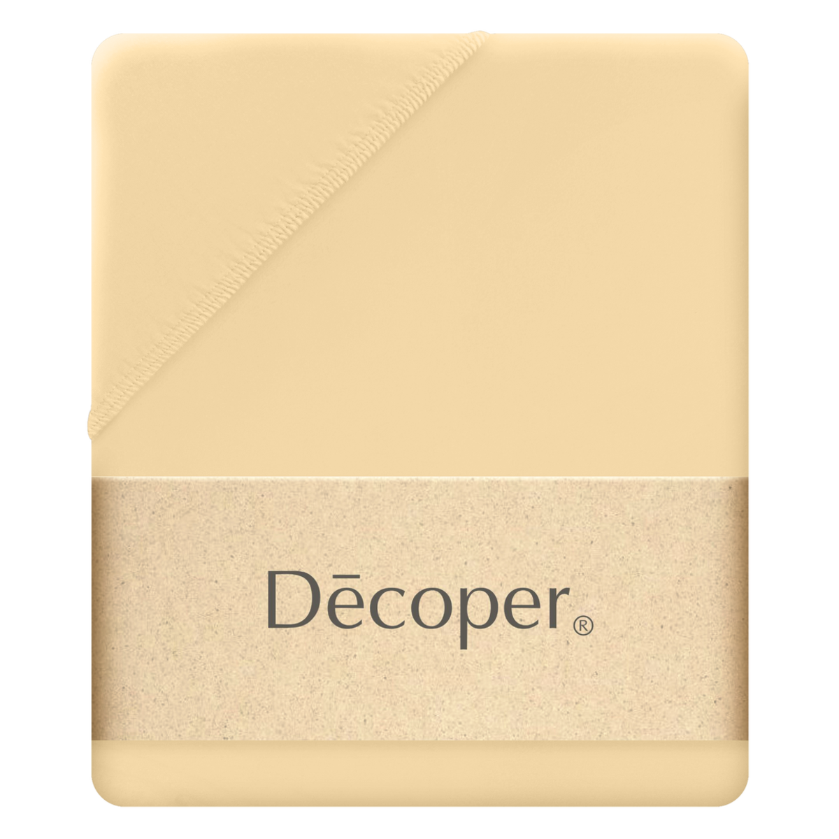 Decoper Decoper ® Mako-Feinjersey Spannbettlaken aus 100% Baumwolle 120x200 cm (BxL); sonnengelb