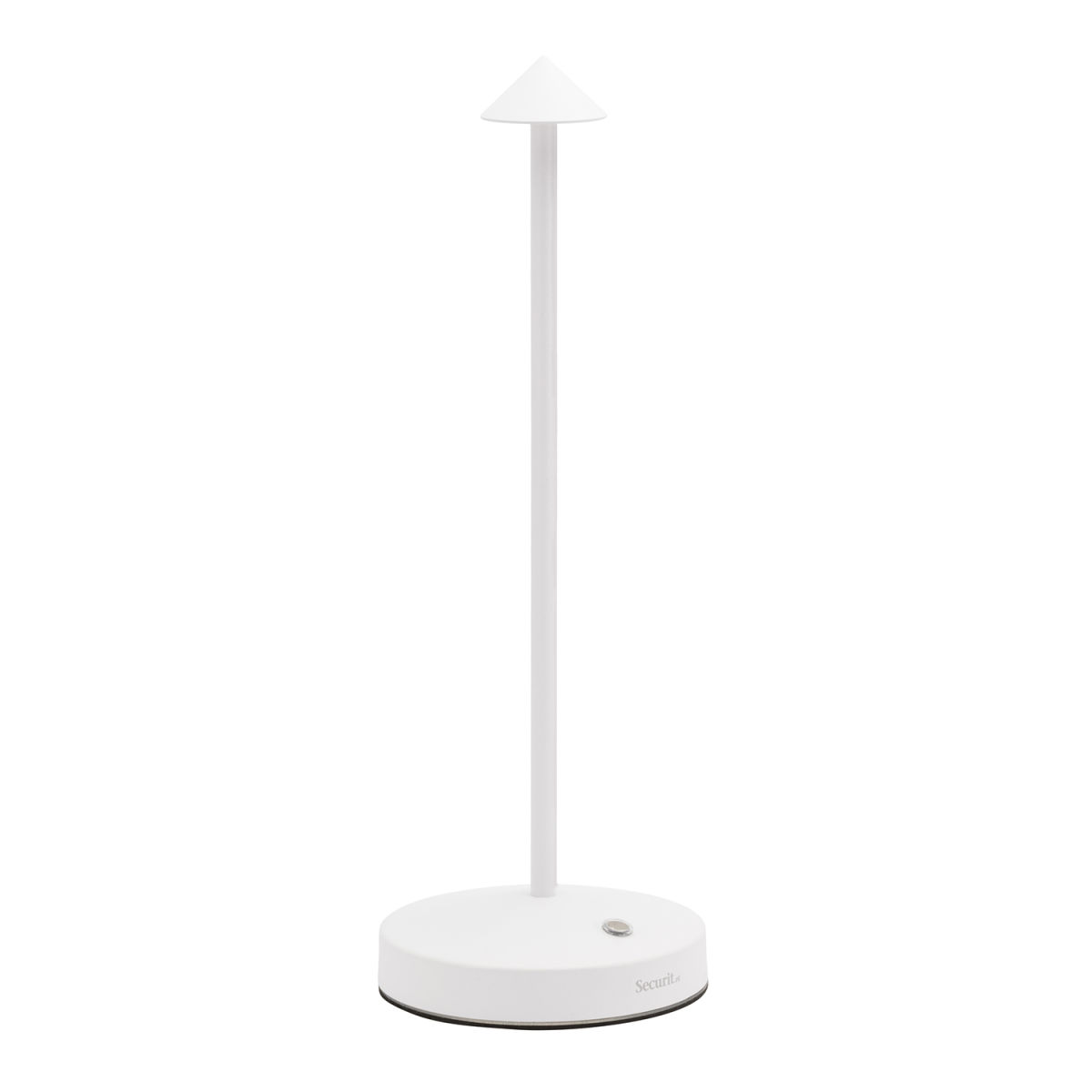 Lampada da tavolo LED senza fili Angelina, per interni ed esterni, con cavo di ricarica magnetico incluso Securit; 10.5x10.5x30 cm (LxLxH); bianco