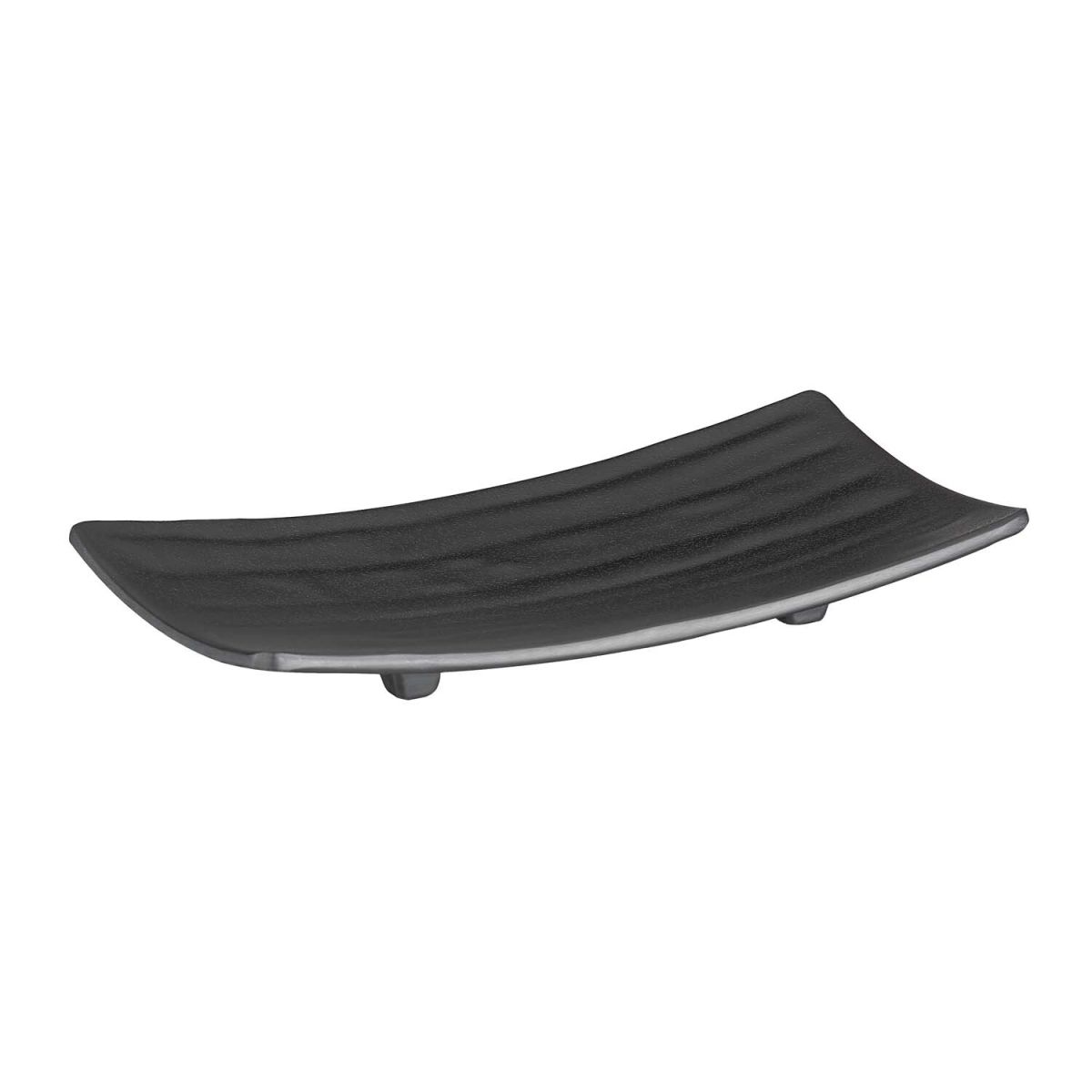 APS Tablett / Sushiboard ZEN, Melamin 22x12x3 cm (LxBxH); schwarz; rechteckig
