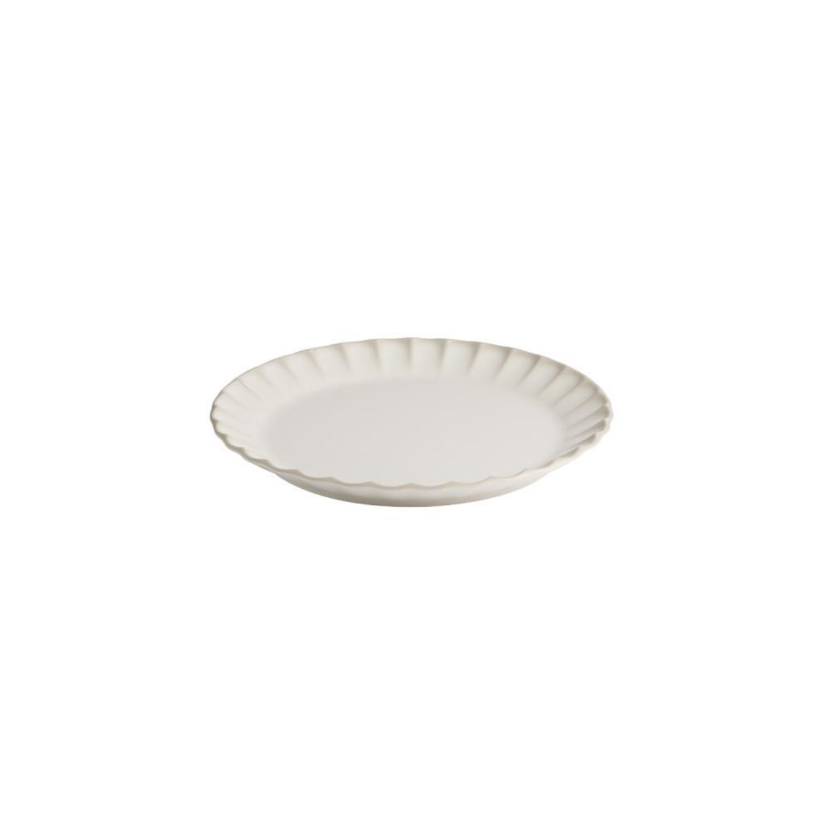 APS Teller -ARUMI-; 26x26x3 cm (LxBxH); weiß/beige; rund