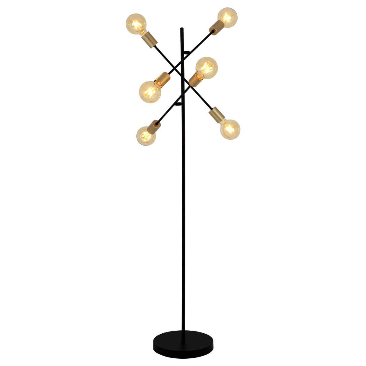 NÄVE Leuchten Stehleuchte MODO 49x49x150x49 cm (LxBxHxØ); schwarz; Gestell schwarz