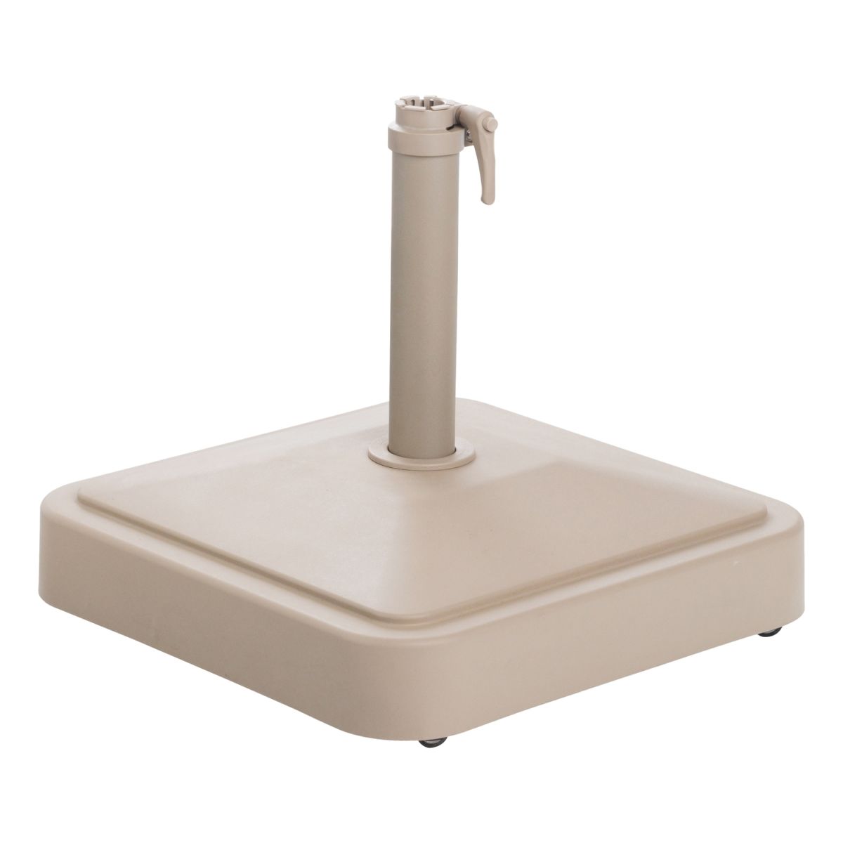 KETTLER Schirmständer mit Rollen für 0306367-XXXX EASY STAND; Schirmständer mit Rollen für 0306367-XXXX EASY STAND; 59x59x17 cm (LxBxH); taupe; quadratisch