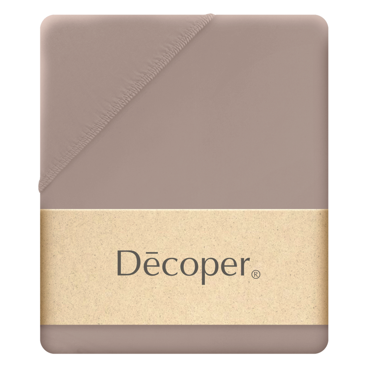 Decoper Decoper ® Mako-Feinjersey Spannbettlaken aus 100% Baumwolle 140-160x200 cm (BxL); hellbraun