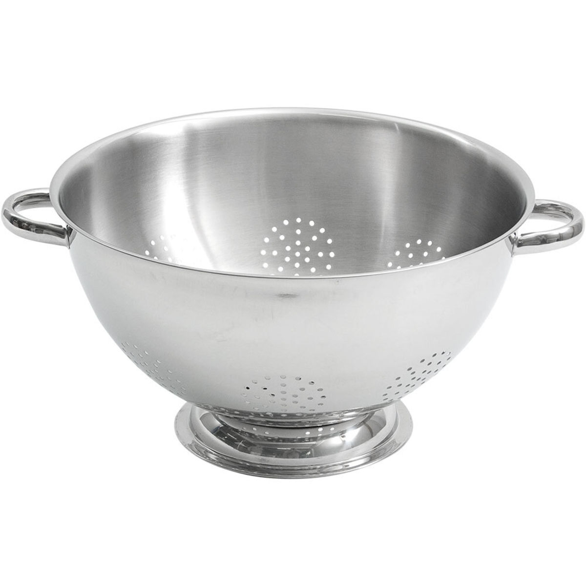 Stalgast Gemüseseiher auf Fuß, Ø 37,5 cm 36x18.5 cm (ØxH); silber