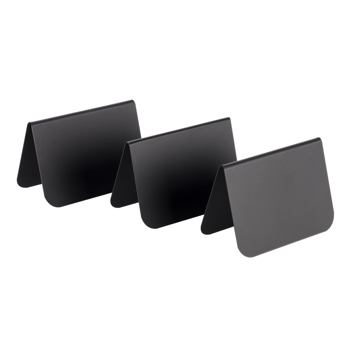 Cavalletto da tavolo, set da 10 pezzi, 7,5 x 3,5 cm, H: 5 cm APS; 7.5x3.5x5 cm (LxLxH); nero