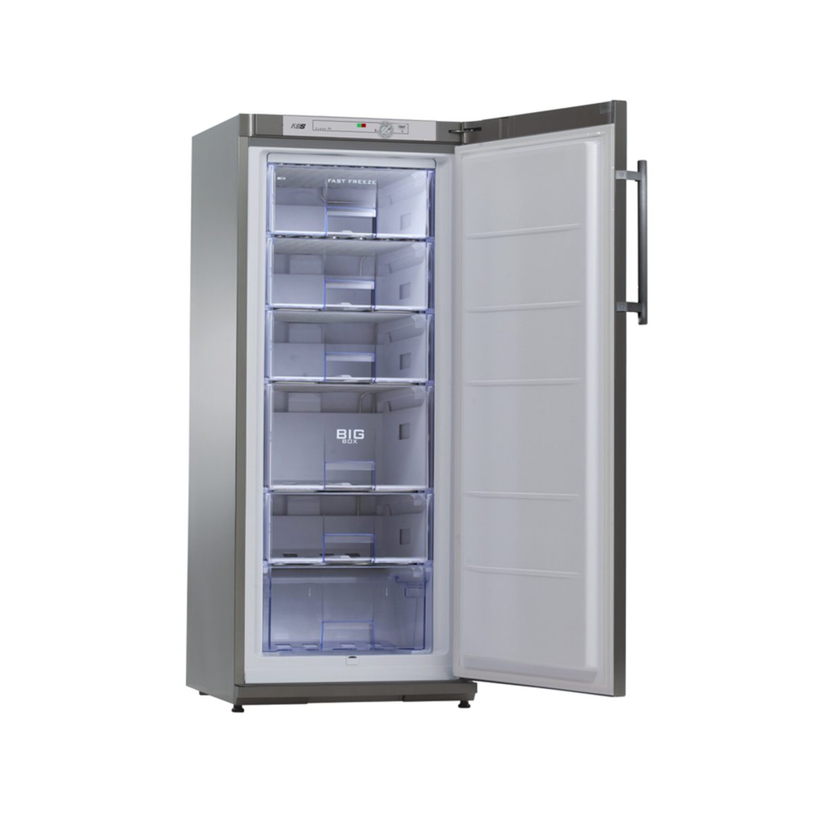 KBS Tiefkühlschrank TK 221 202 l, 60x145x65 cm (BxHxT); edelstahl