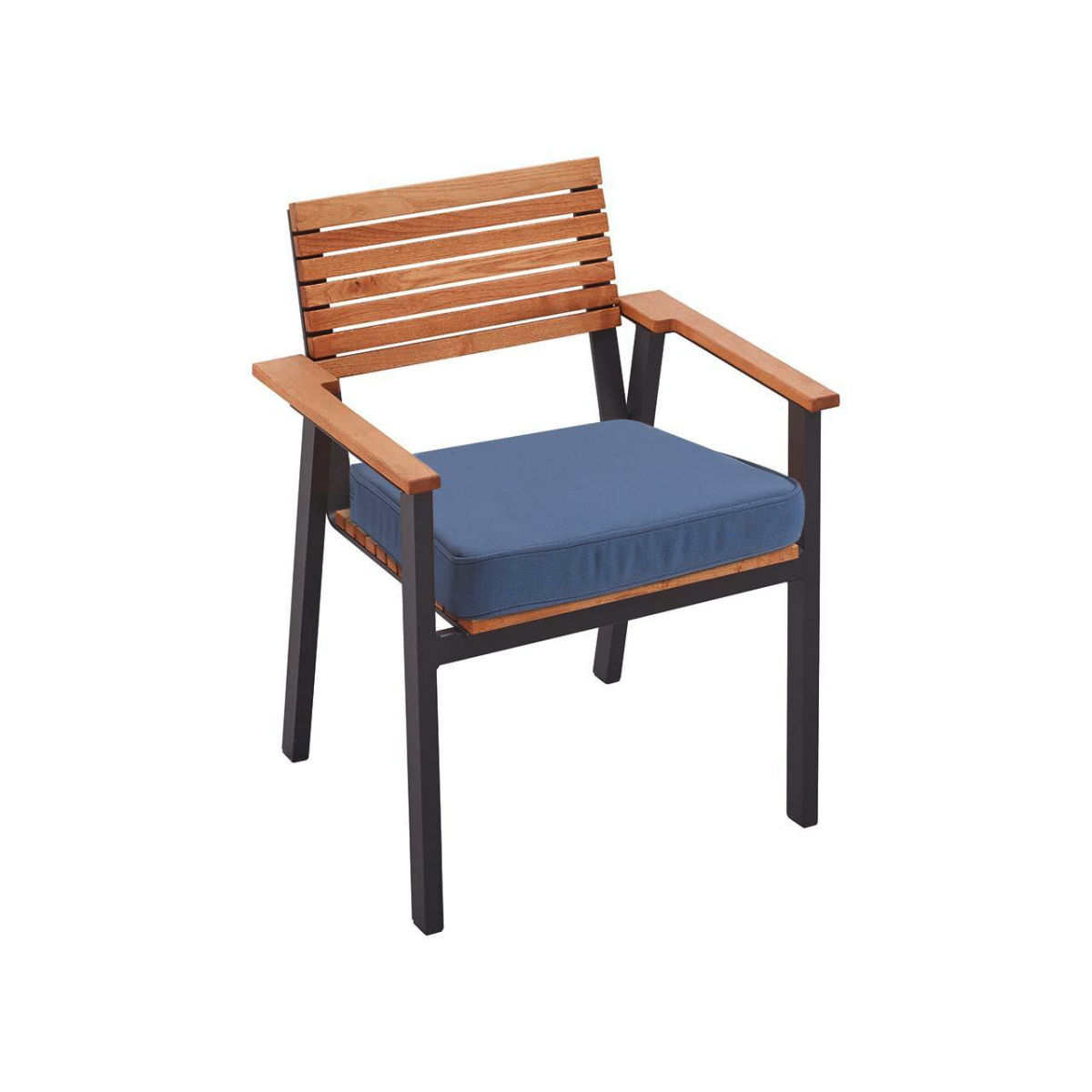 Rondo Auflage für Gartensessel 'Sassa', Bezug aus Polyester 45x42x6 cm (BxLxH); blau