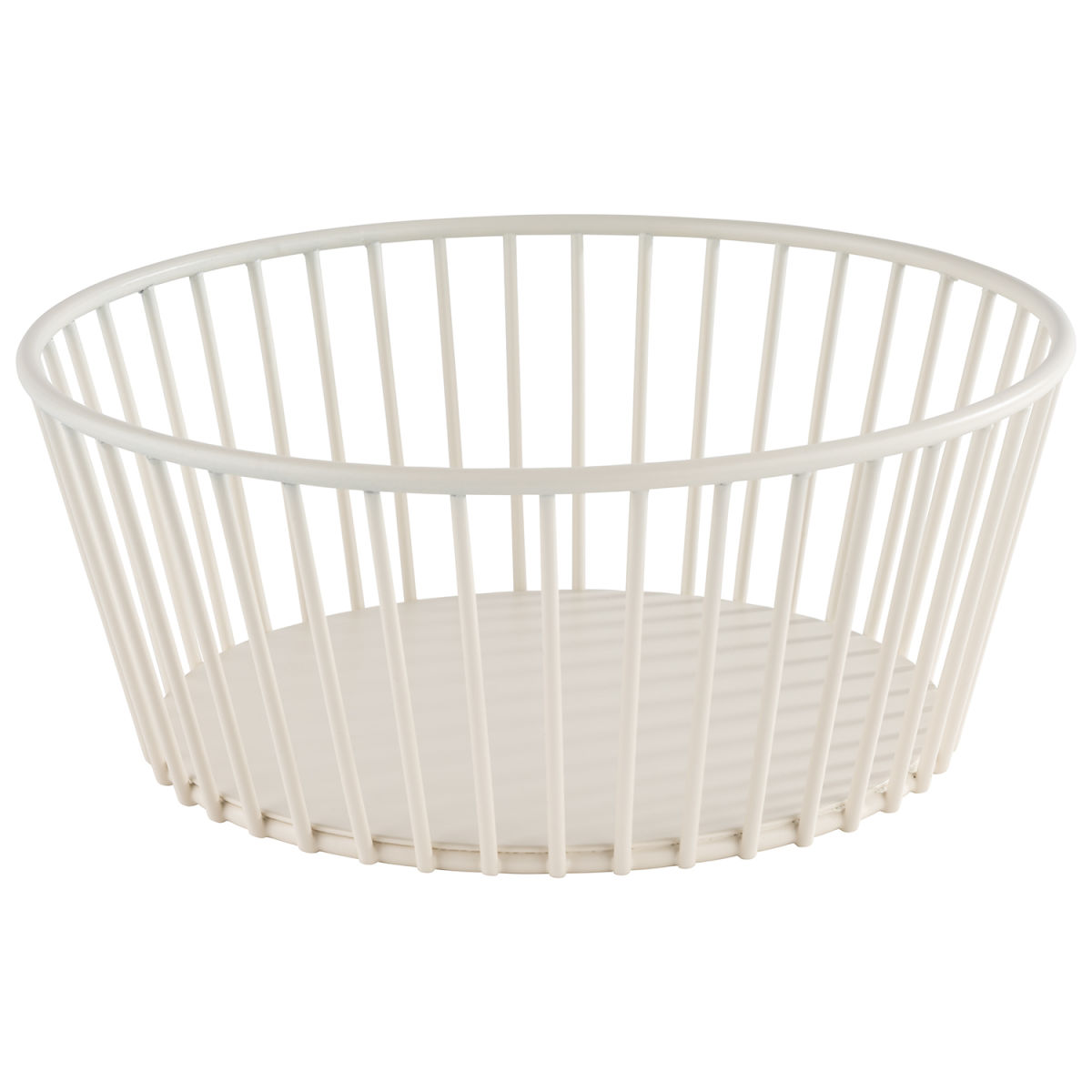 APS Korb URBAN, Metall, rund 20x20x8 cm (LxBxH); weiß
