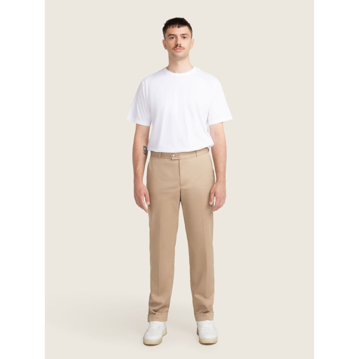 KAYA&KATO Chino Herren TURIN Kleidergröße L; beige