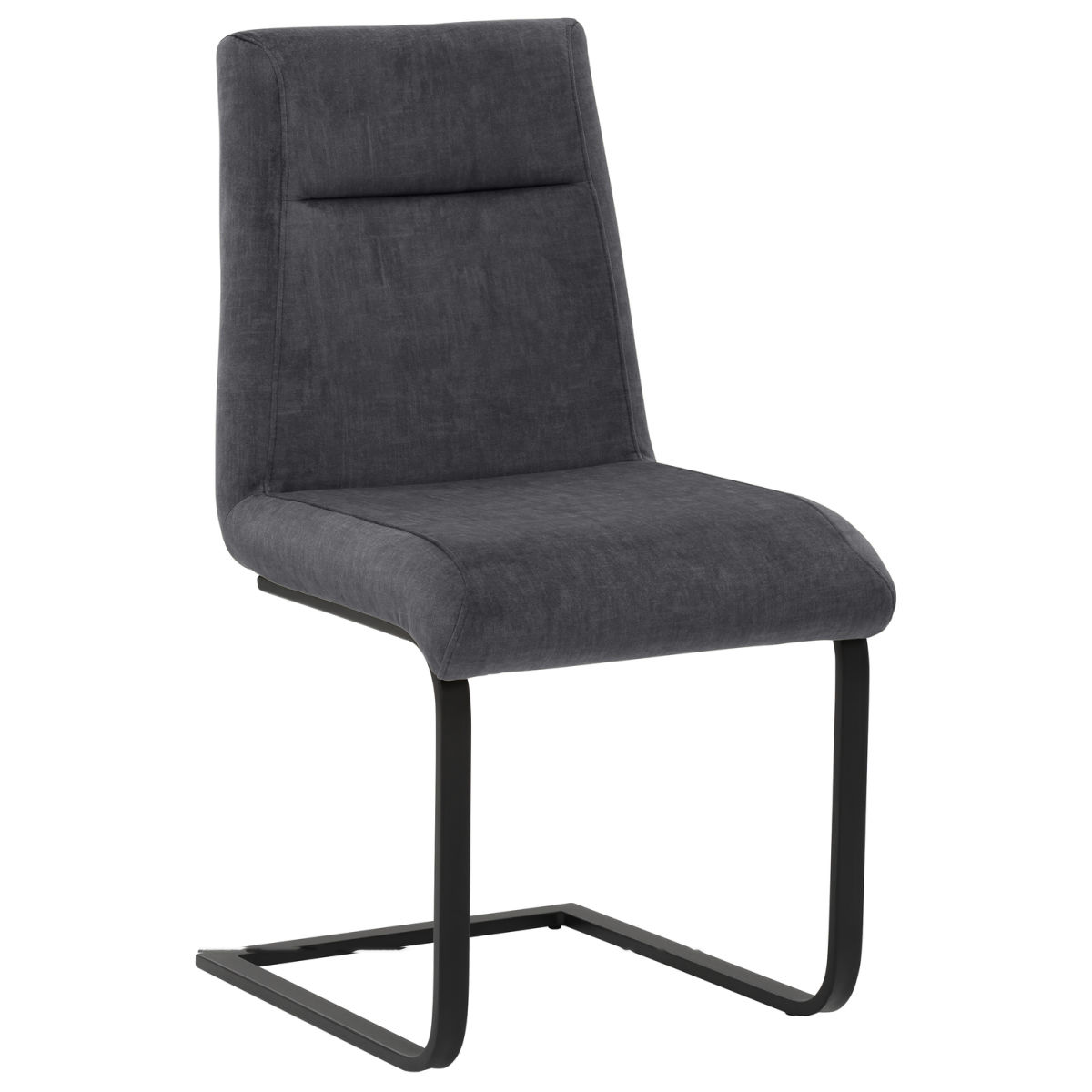 Mayer Sitzmöbel Stuhl 2133, Freischwinger 47x58x90 cm (BxTxH); Sitz anthrazit, Gestell schwarz