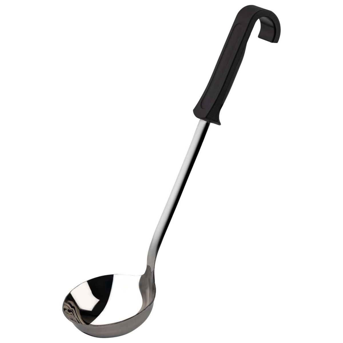 APS Schöpflöffel, Edelstahl 0.15 l, 34.5x9x7 cm (LxBxH); schwarz/silber; rechteckig