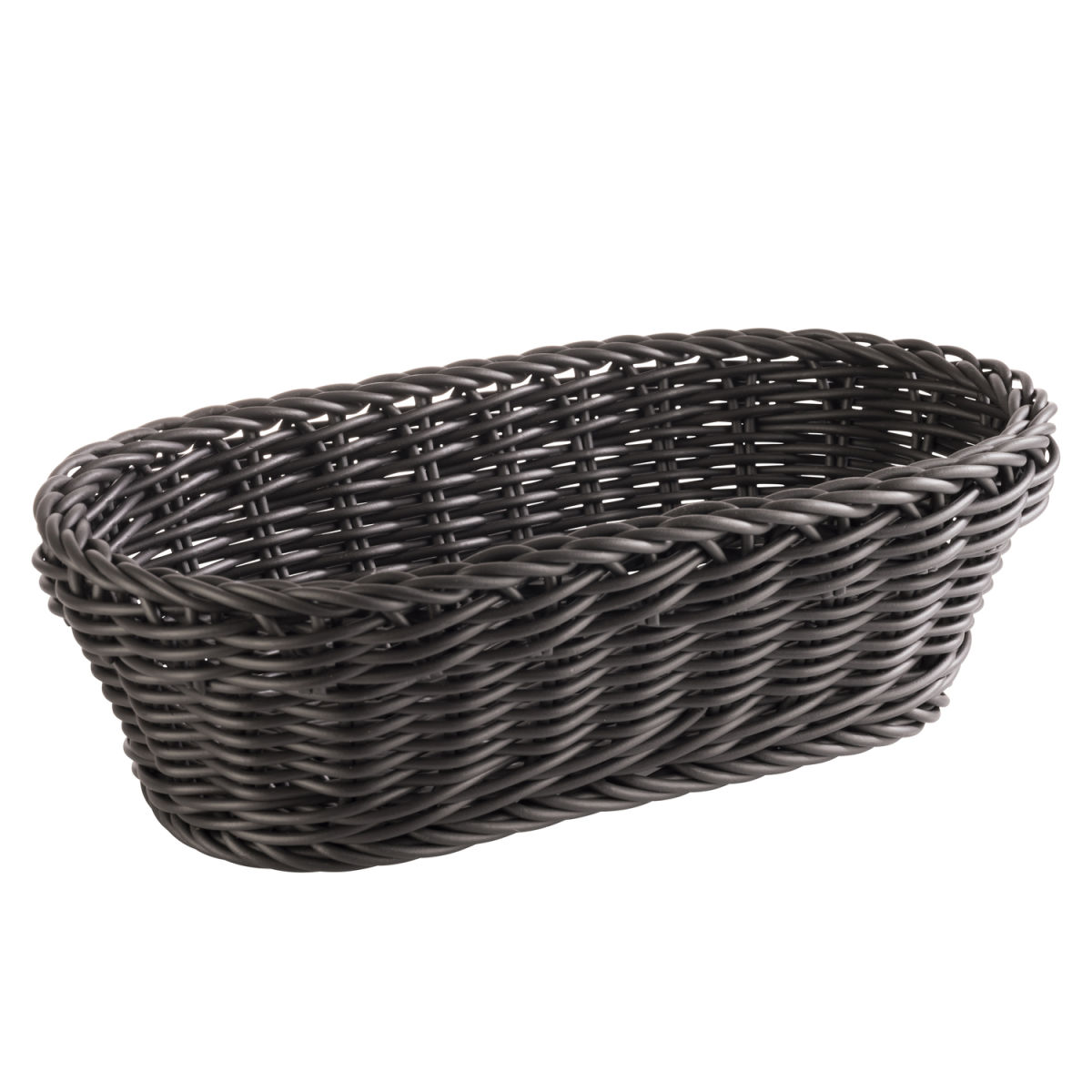APS Stokbroodmandje Profi Line, ovaal; 16x28x8 cm (LxBxH); zwart; ovaal