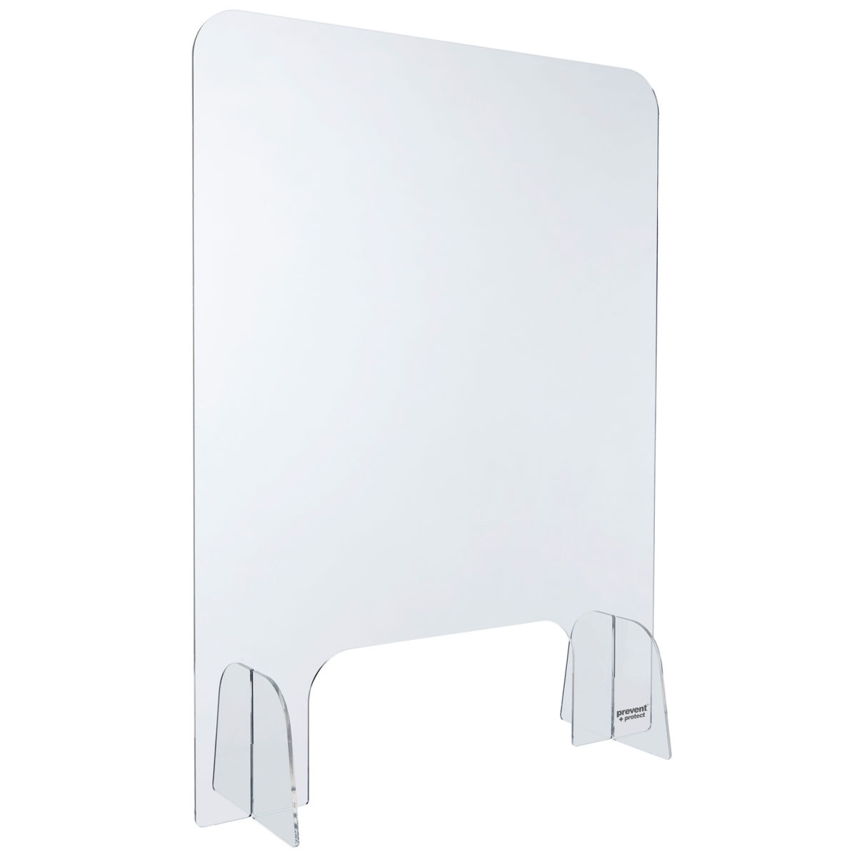 Emberton Findern Acryl-Sicherheitsschild 60x80x19.5 cm (BxHxT); transparent; 5 Stück / Pack