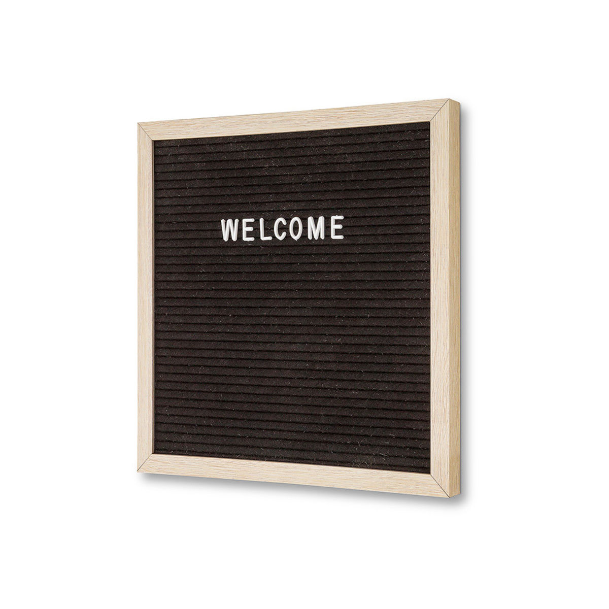 Foya Letterboard Schwarz 30x30 cm (BxH); hellbraun/schwarz
