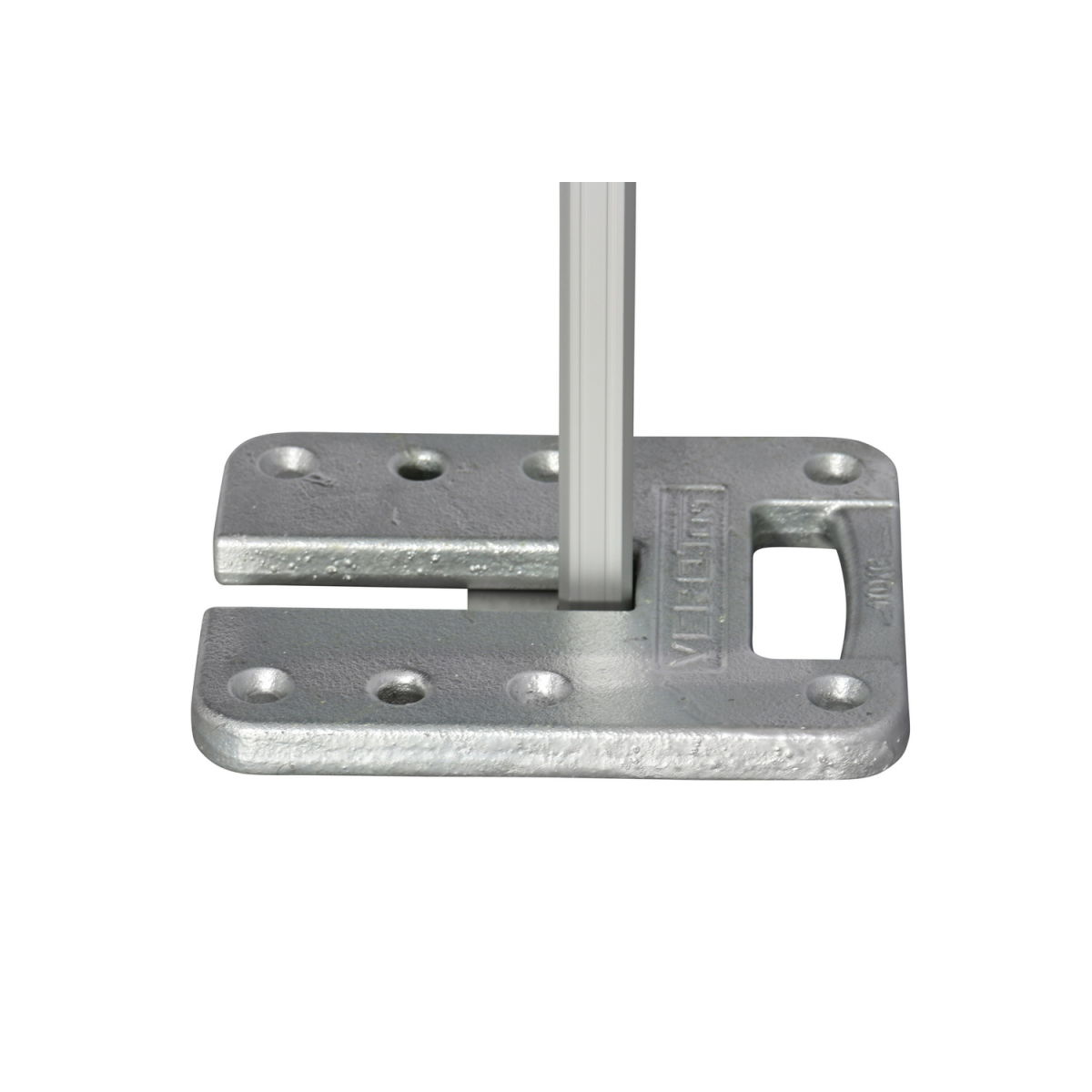 VeroTENT Beschwerungsplatte 10kg 30x23x3 cm (LxBxH); silber