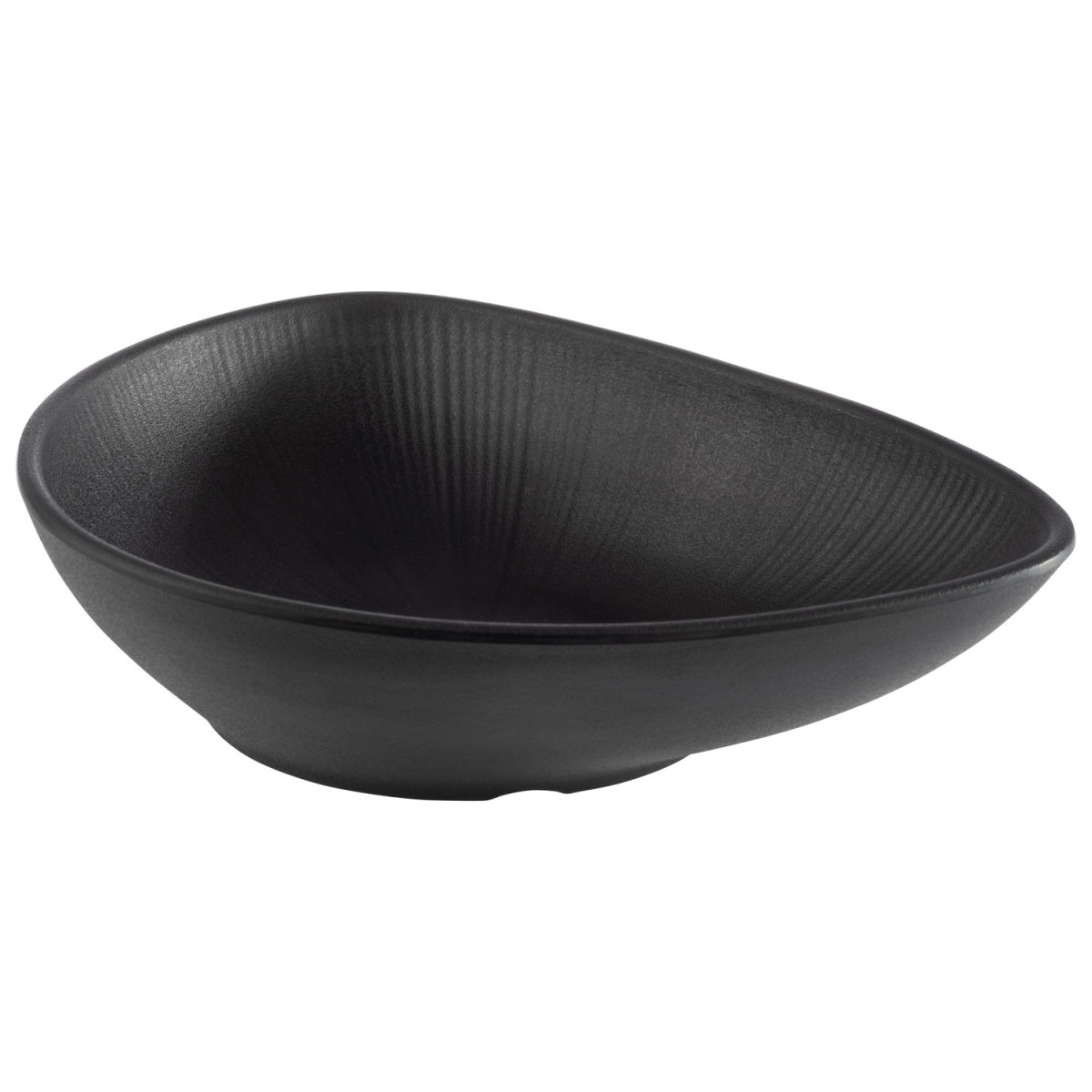 APS Schale NERO, Melamin, organisch; 1000 ml, 28x22x7 cm (LxBxH); schwarz