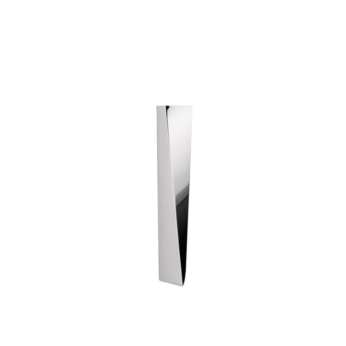 Alessi Crevasse Blumenvase; 8x6x42 cm (LxBxH); silber