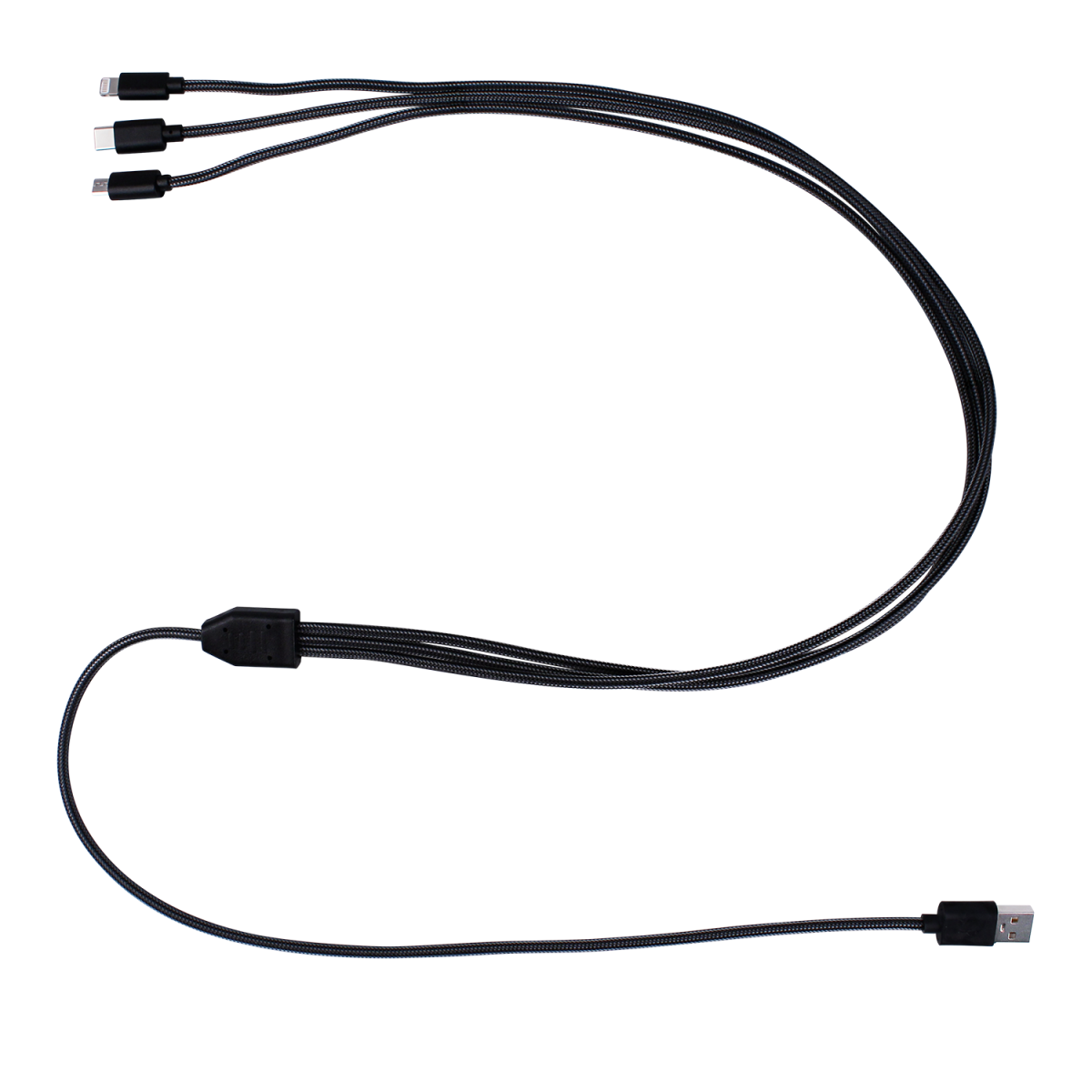 akkut Ersatzkabel 3in1 für SAFE 8 (USB Type-A); 100x1x1 cm (LxBxH); schwarz