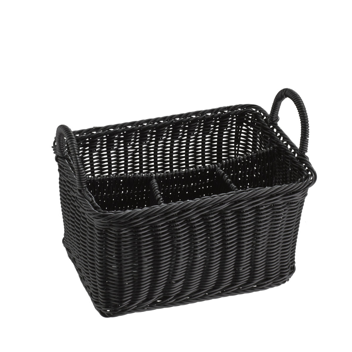 APS Besteckkorb ECONOMIC, Polypropylen, mit Griffen 26x18x19 cm (LxBxH); schwarz