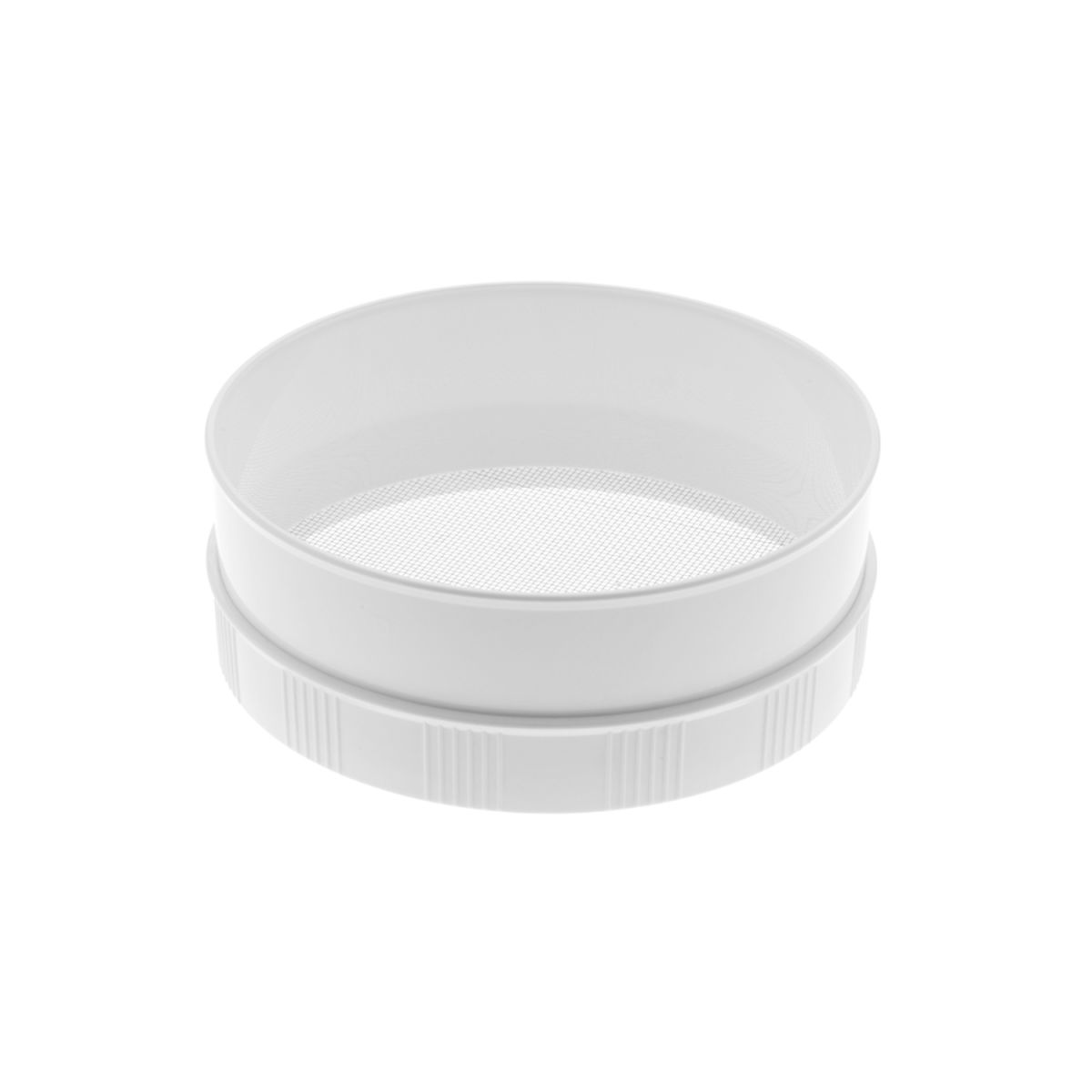 Schneider Mehlsieb Maschen Edelstahl, Maschenweite 1,8 mm 11.5x30.5 cm (HxØ); weiß