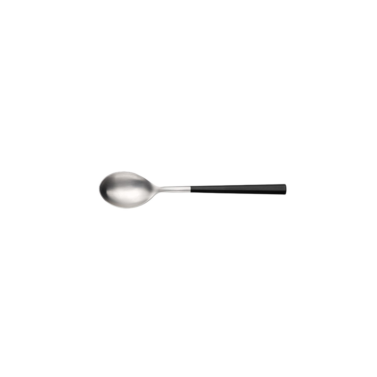 Pintinox Kaffeelöffel HIVE Satin Geschmiedet ABS Griff Schwarz 15 cm (L); schwarz; 12 Stück / Pack