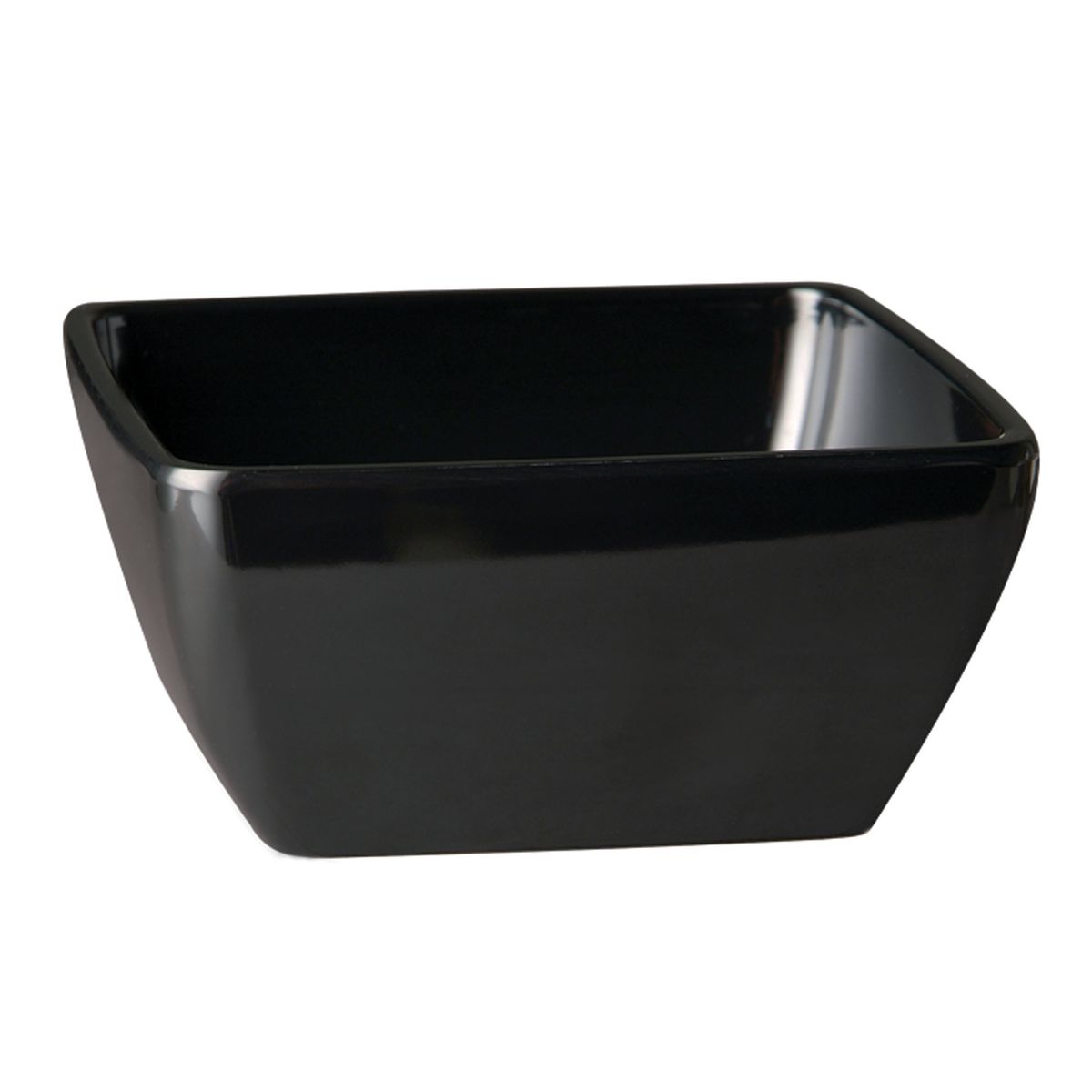 APS Schale PURE, Melamin, eckig 140 ml, 9x9x4 cm (LxBxH); schwarz; quadratisch