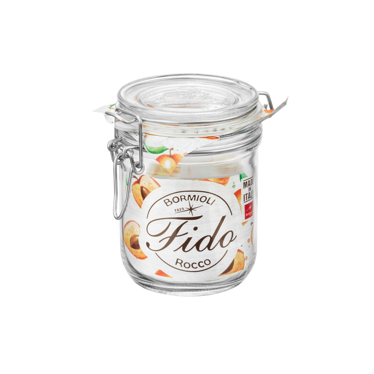 Barattolo Fido 0,5 l rotondo Bormioli Rocco; 500 ml, 12.7 cm (H); trasparente; 6 pz. / Pacco