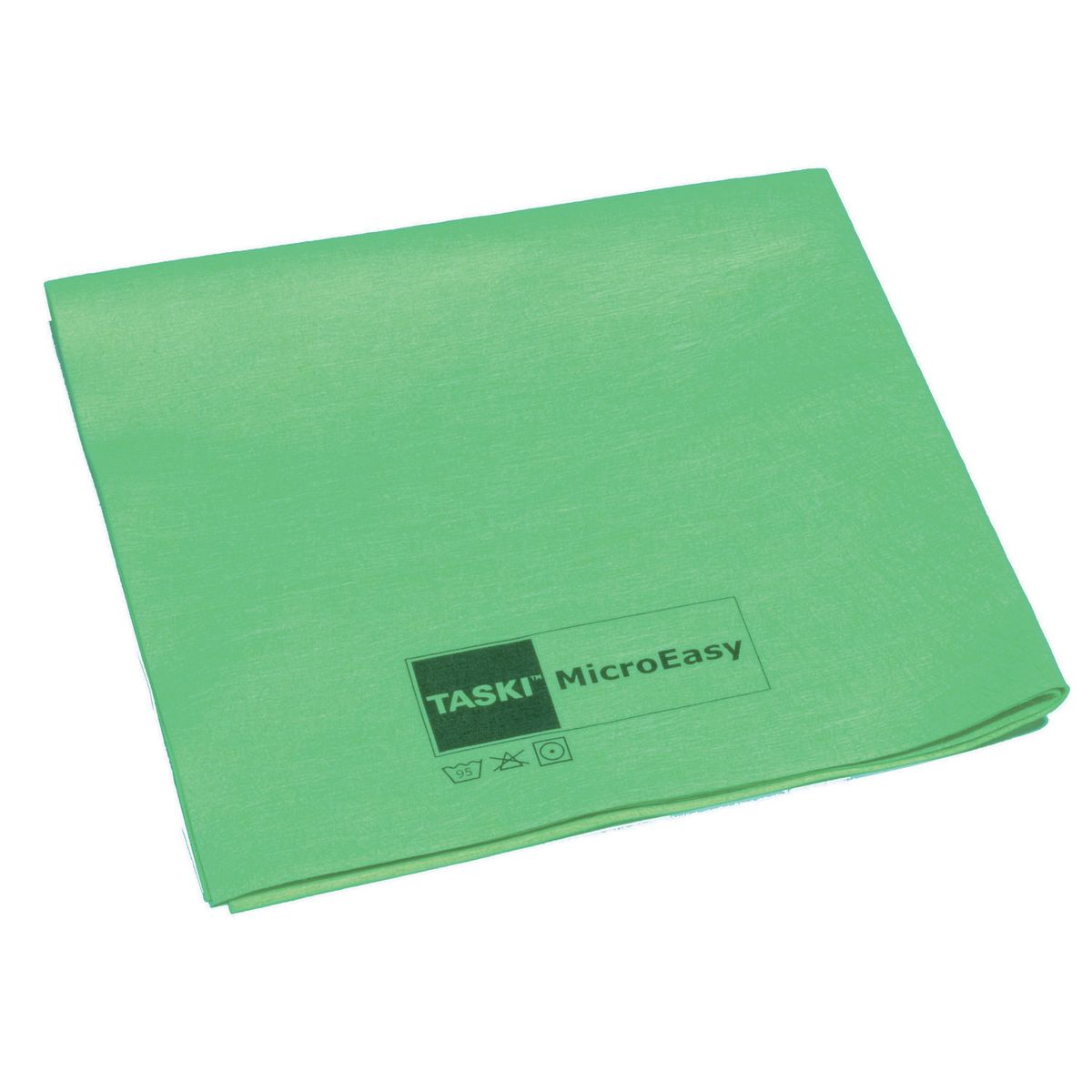 Diversey TASKI MicroEasy, Preisgünstiges Mikrofasertuch mit Vliesstofftechnologie grün; 5 Stück / Pack