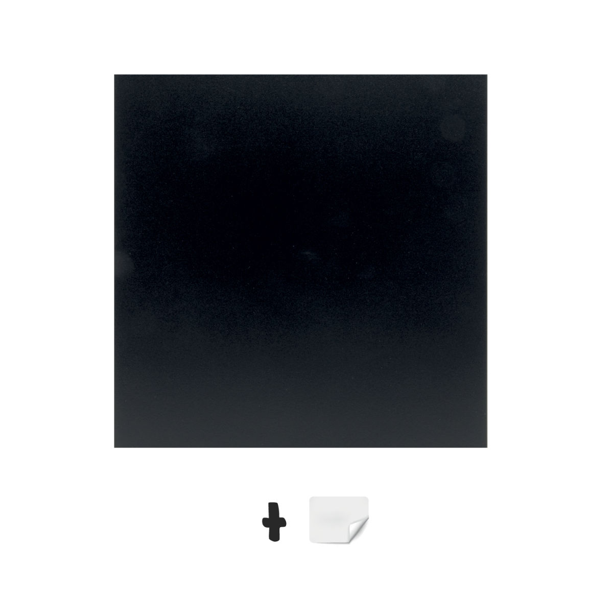Set di 6 lavagne da parete - Pennarello a gesso incluso Securit; 40x40 cm (LxH); nero