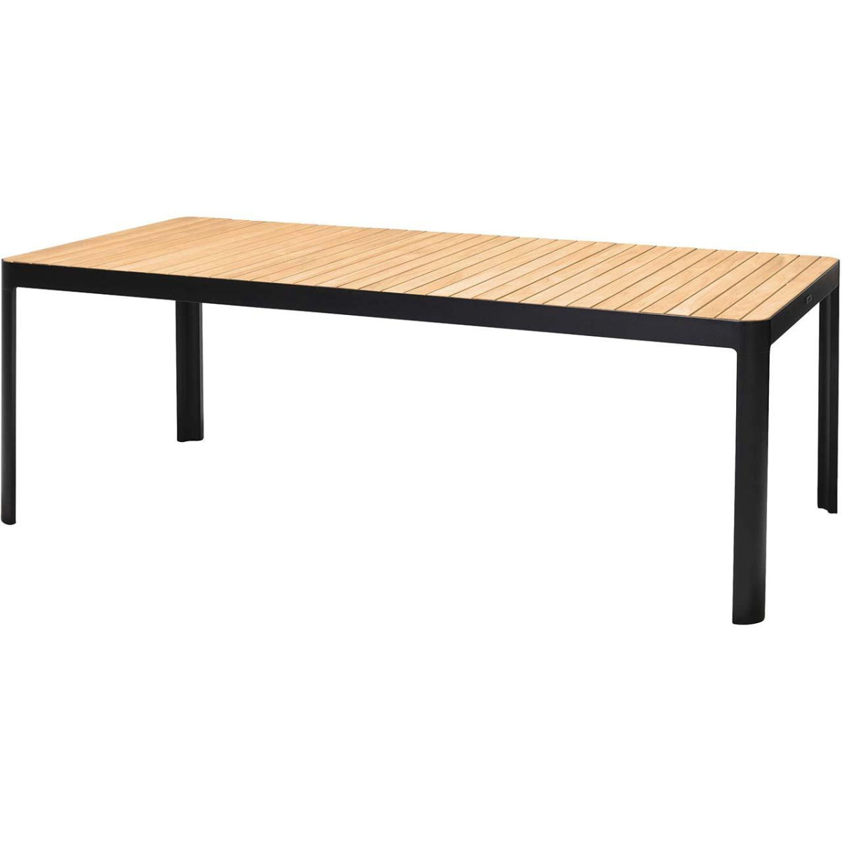 ScanCom Gartentisch 'Portals' 209 x 95 cm, ecru; 209x75 cm (BxH); schwarz/braun; Gestell schwarz