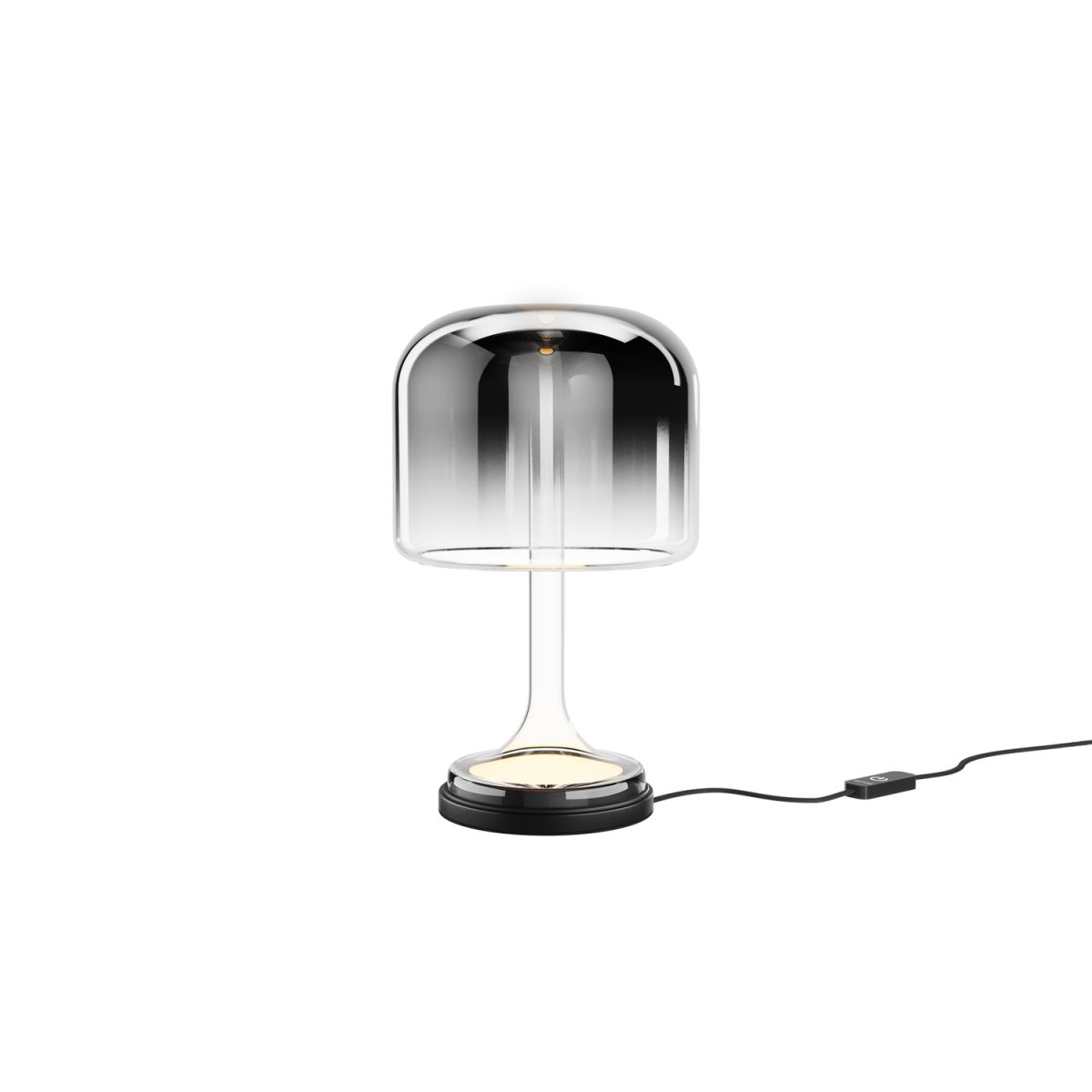 Maytoni Maytoni Tischleuchte Spirito Schwarz, aus Metall und Glas, LED, 1600lm, 3000K; 18x18x18x28 cm (LxBxØxH); schwarz; Gestell schwarz