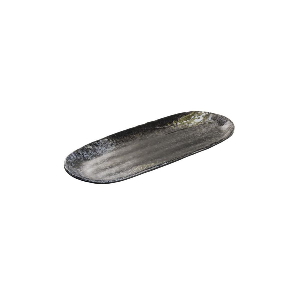 APS Tablett / Sushiboard -UMI-; 28.5x11.5x2 cm (LxBxH); schwarz; organisch