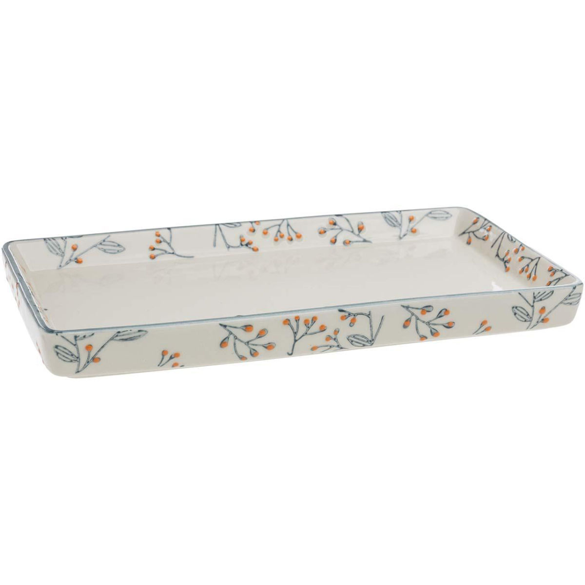 tranquillo Badablage 'ROMANTIC'; 23x12x2.5 cm (BxTxH); weiß/blau/orange