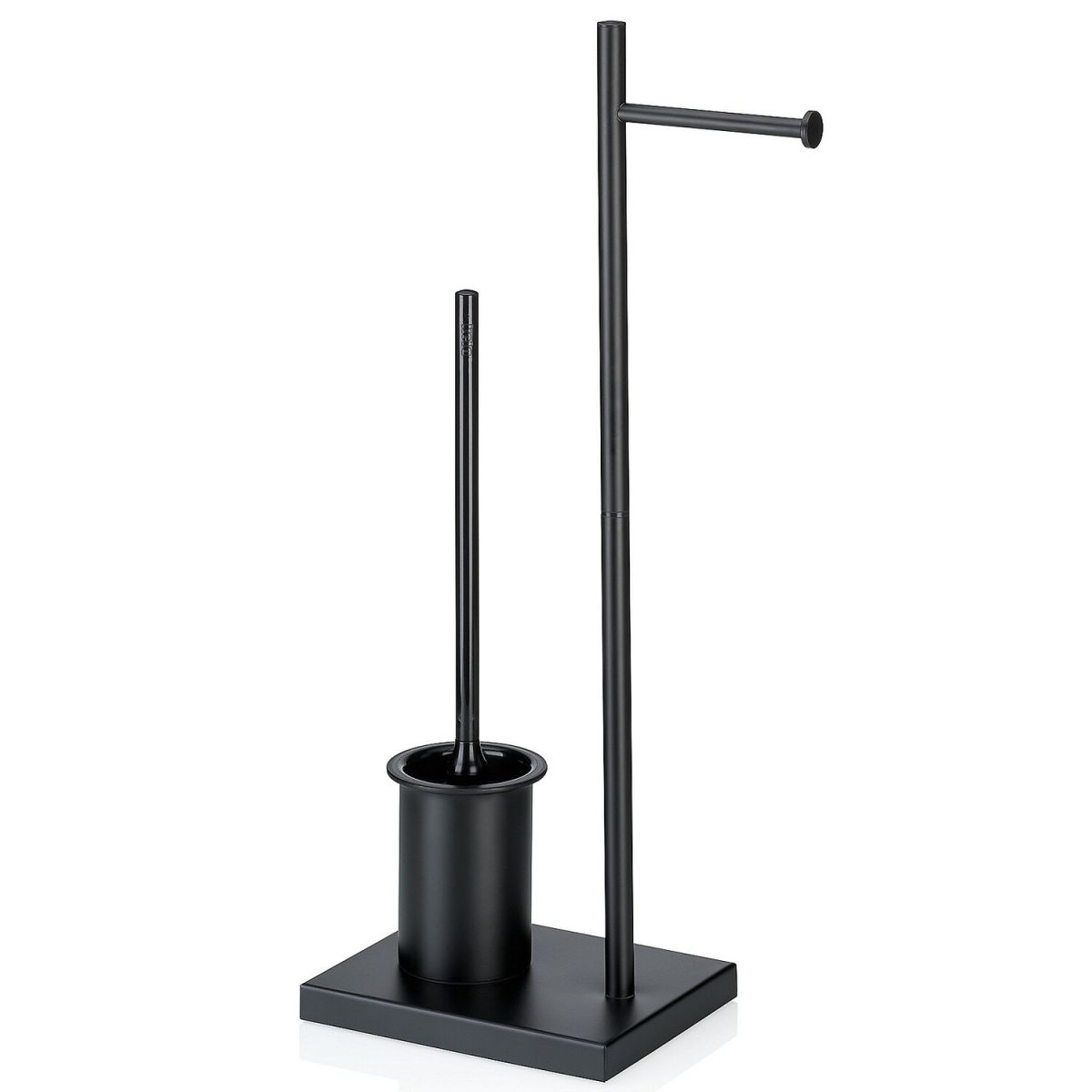 kela Toilettengarnitur Devin Metall 23x18x68 cm (LxBxH); schwarz