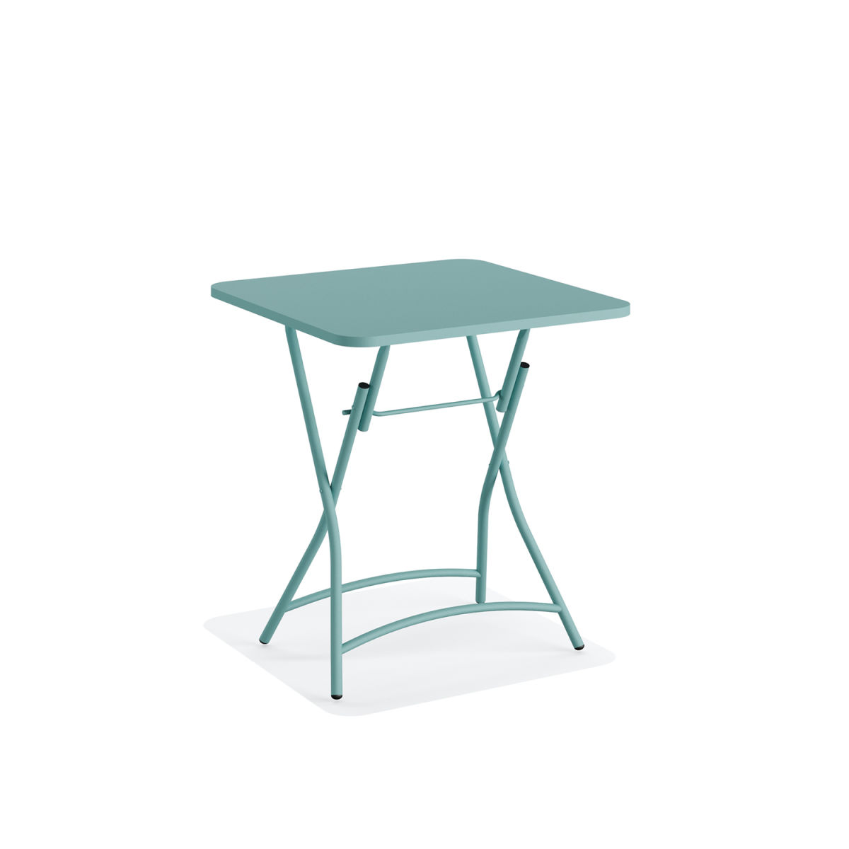 Feros Klapptisch Breeze Bistro Metall 60x60x74 cm (LxBxH); blau