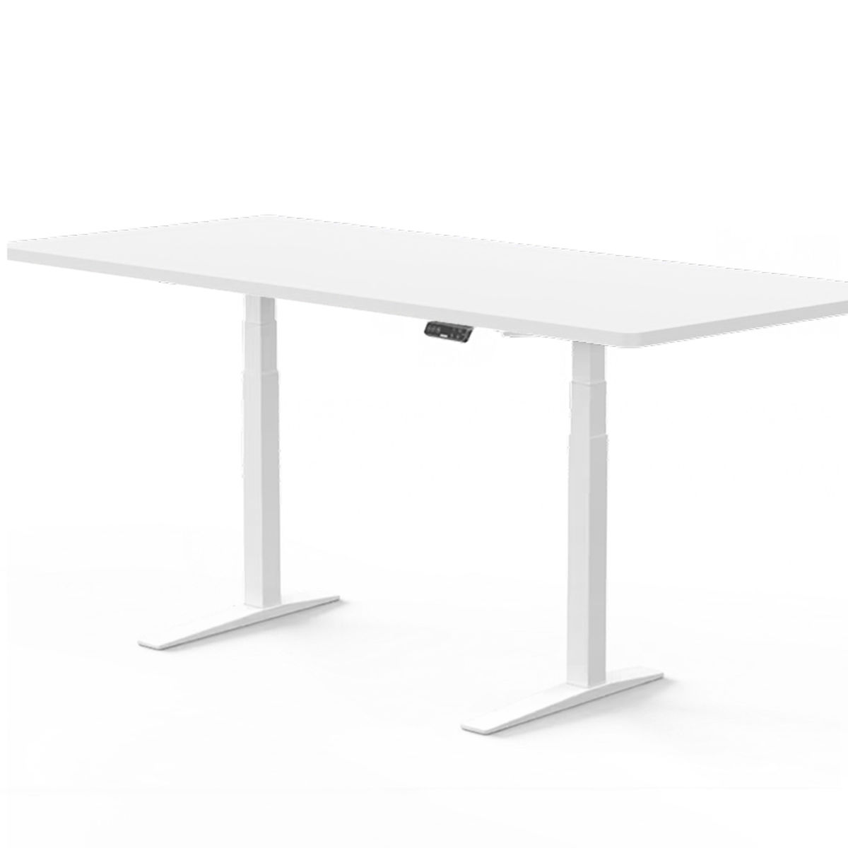 FlexiSpot Höhenverstellbarer Schreibtisch C-Beine; 166.9x85.8x6.2 cm (LxBxH); weiß; rechteckig