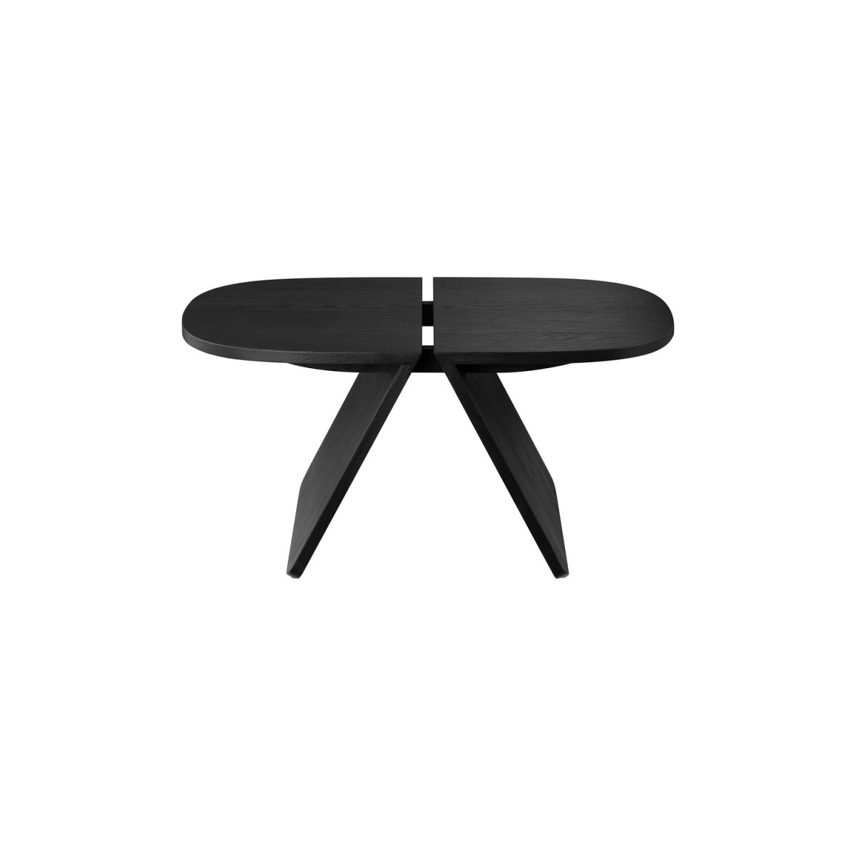 blomus Sofatisch -AVIO- 38x80x43 cm (LxBxH); schwarz; halbrund