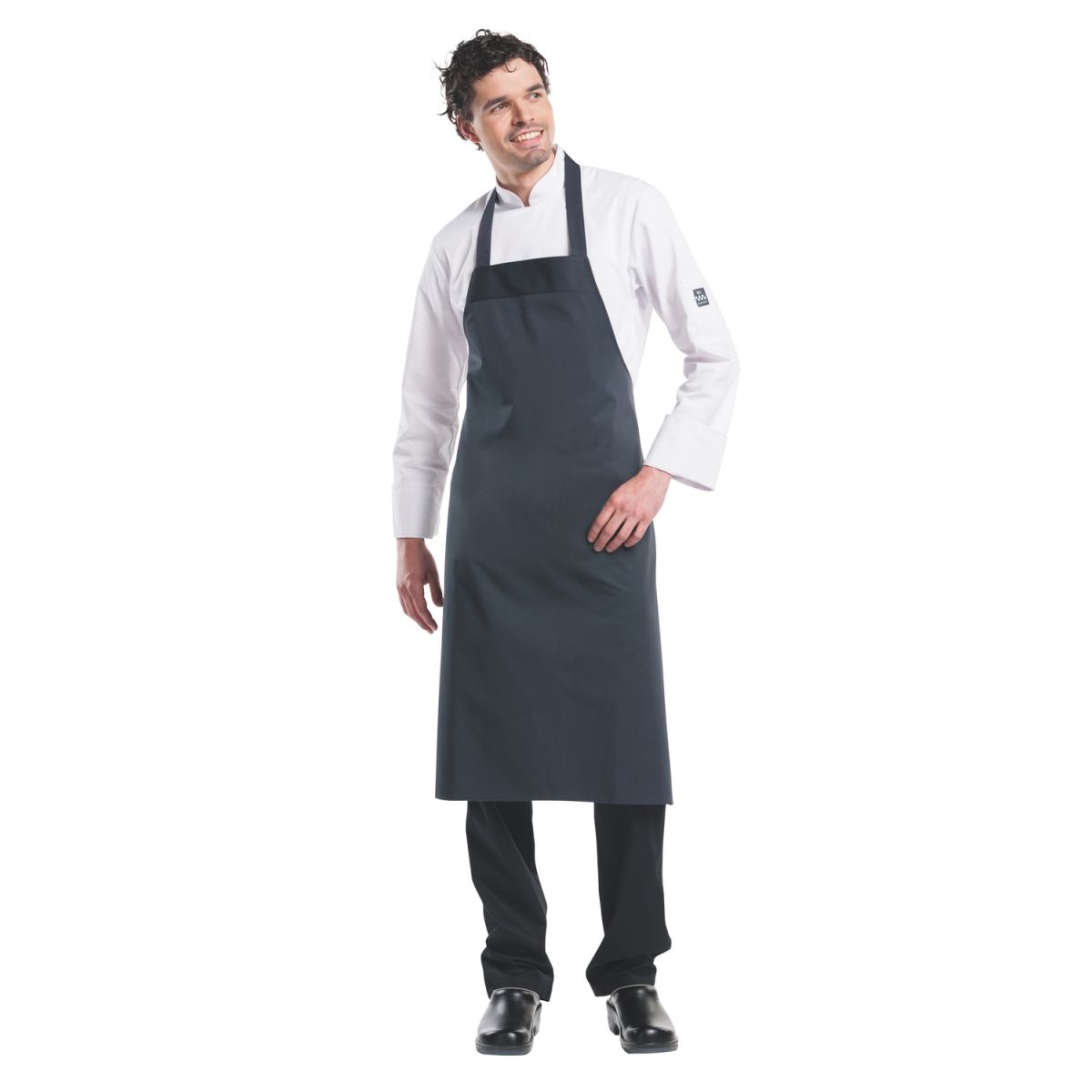 Chaud Devant Latzschürze Antra W100 – L100 100x100 cm (LxB); anthrazit